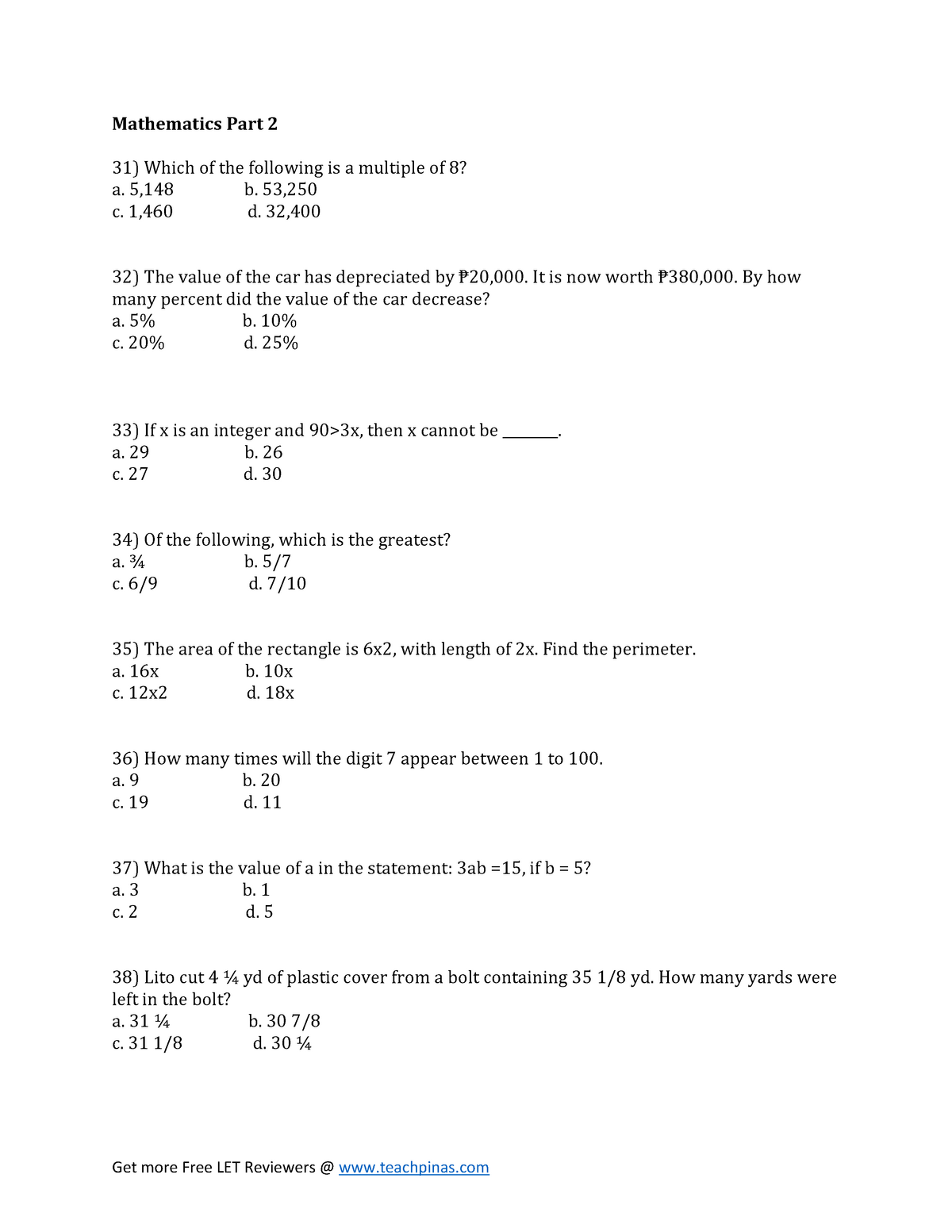 Part 2 Mathematics - Lecture Notes 1-10 - Mathematics In The Modern ...