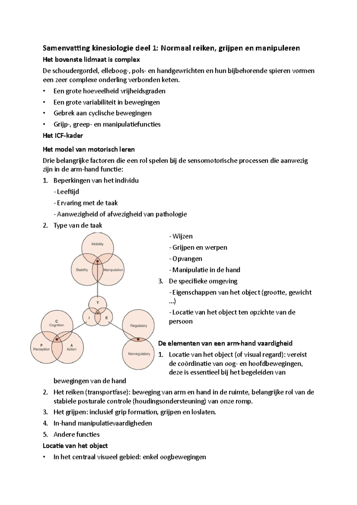 Reiken En Grijpen - Samenvatting Kine Deel 1 Introdructie ...