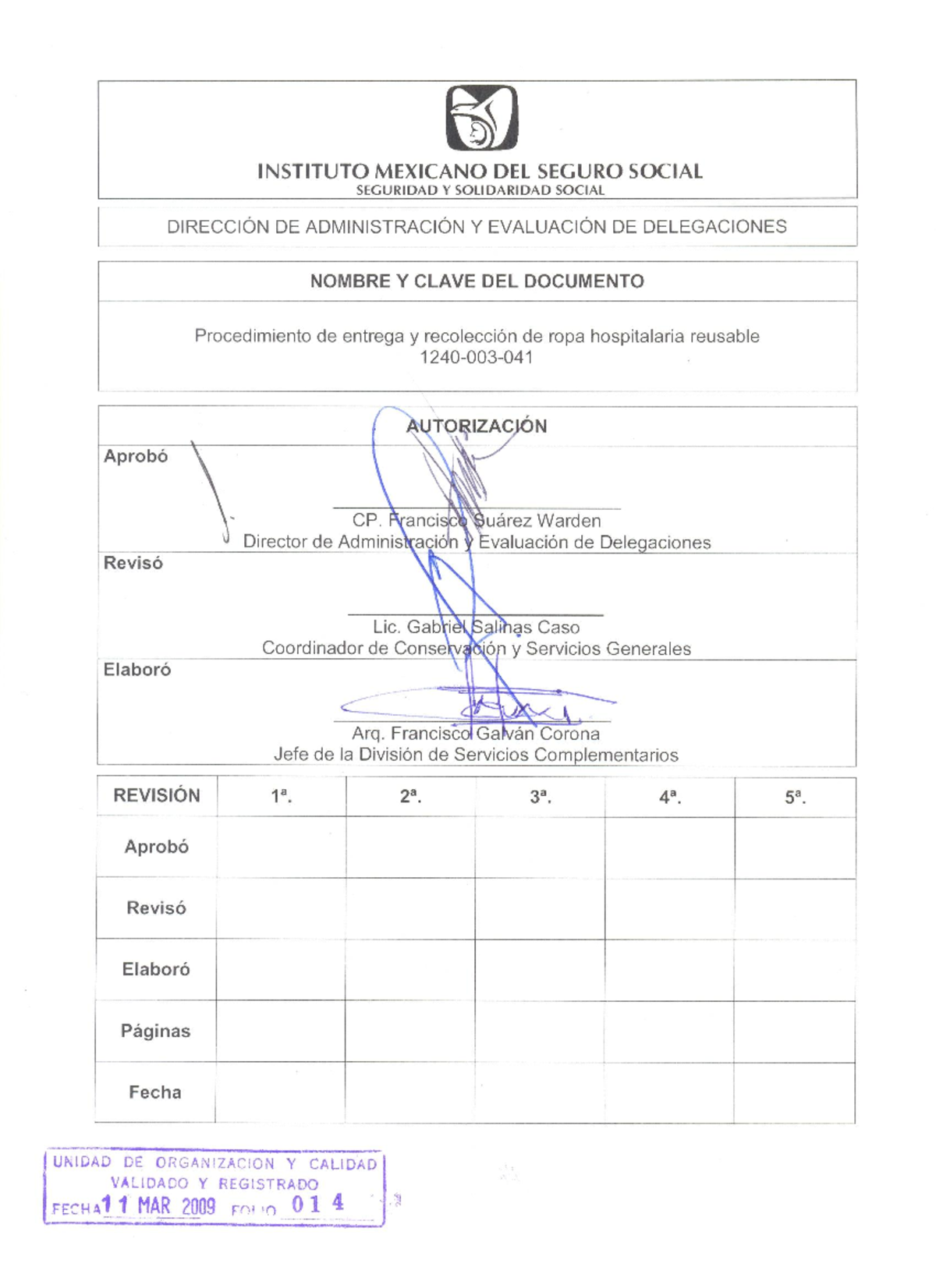 1240-003-041 Procedimiento DE Entrega Recolección DE ROPA Hospitalaria  Reusable - Procedimiento de - Studocu