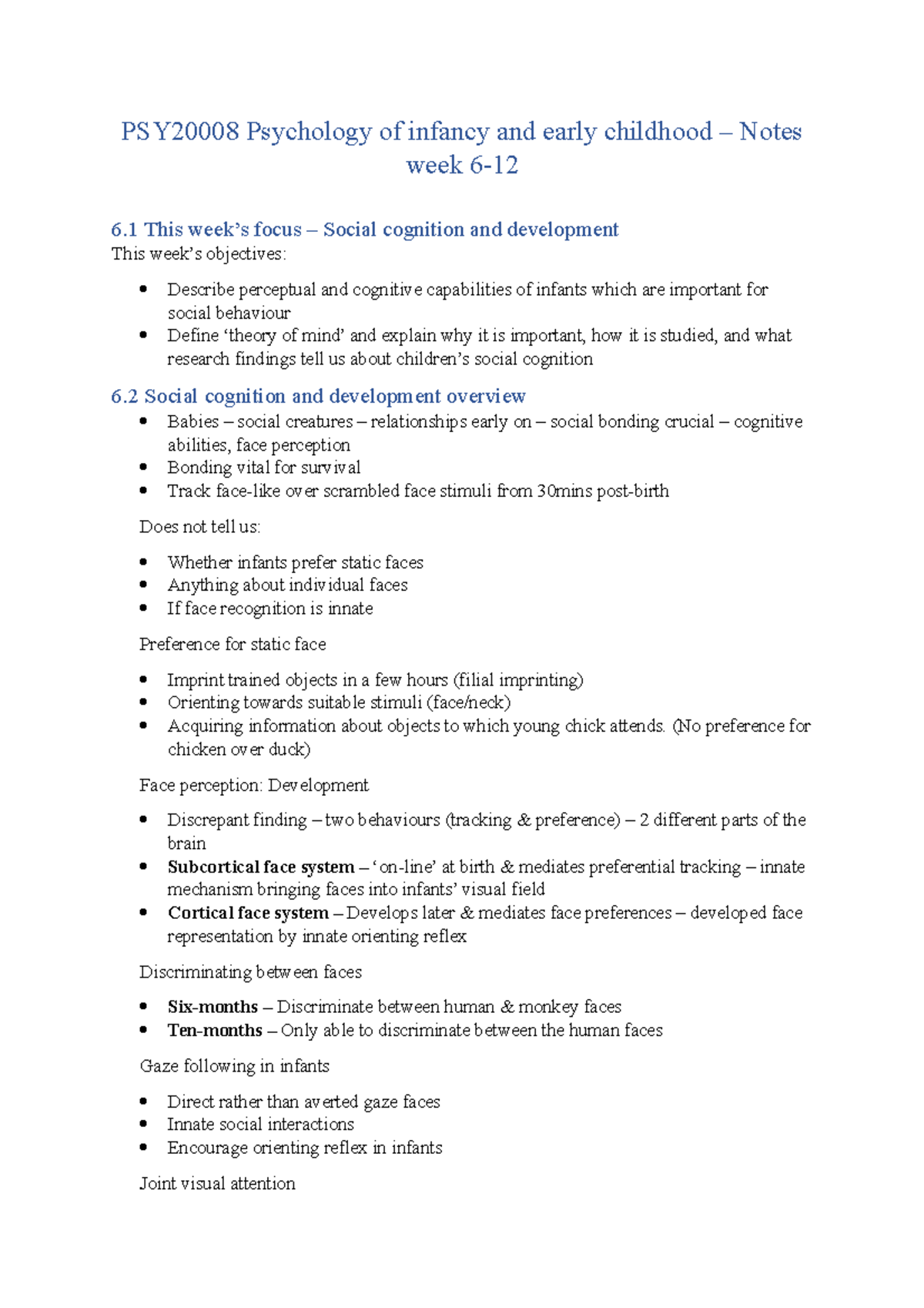 psy2000-8-week-6-notes-psy20008-psychology-of-infancy-and-early