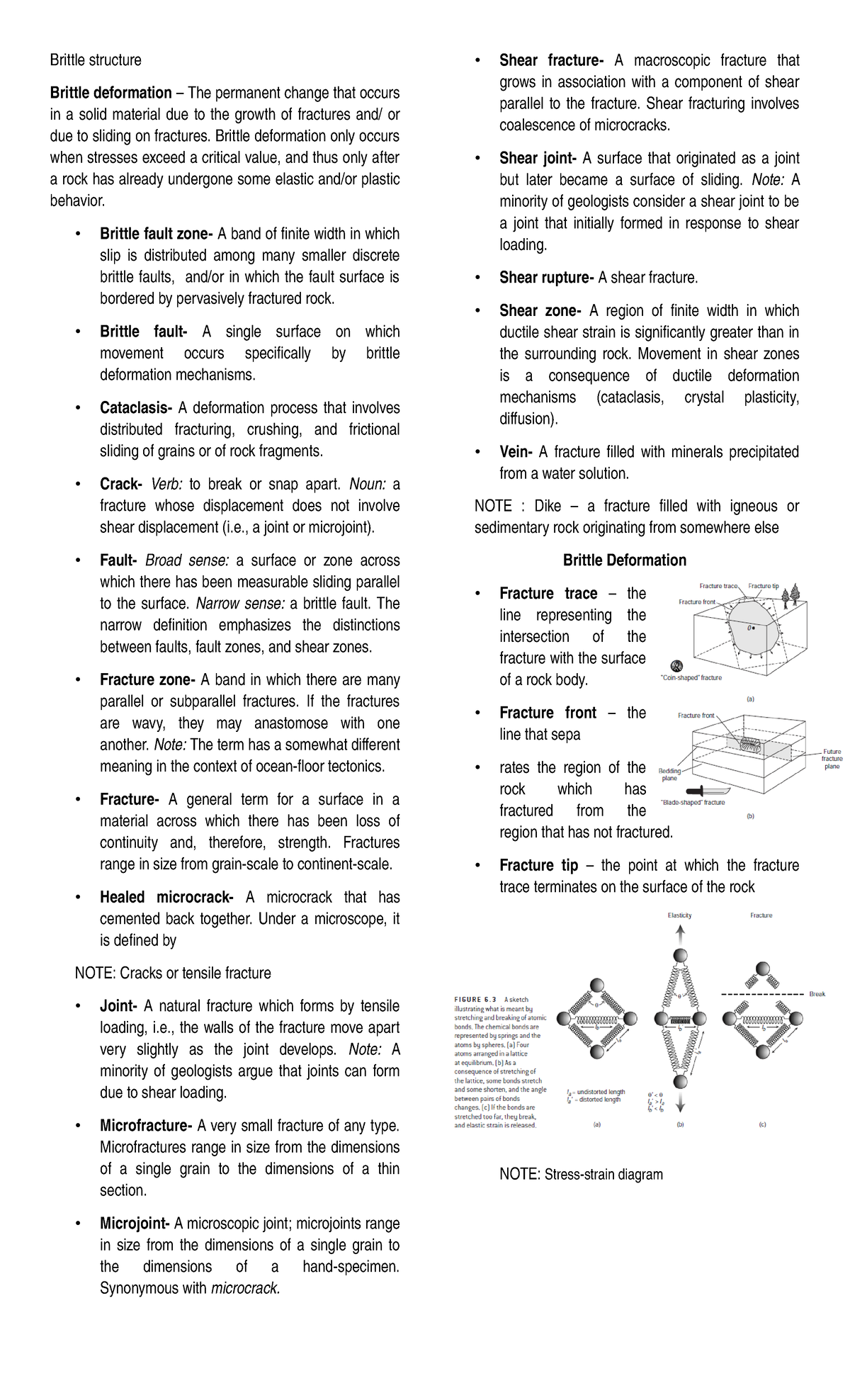 Reviewer Brittle - for geology class - Brittle structure Brittle ...