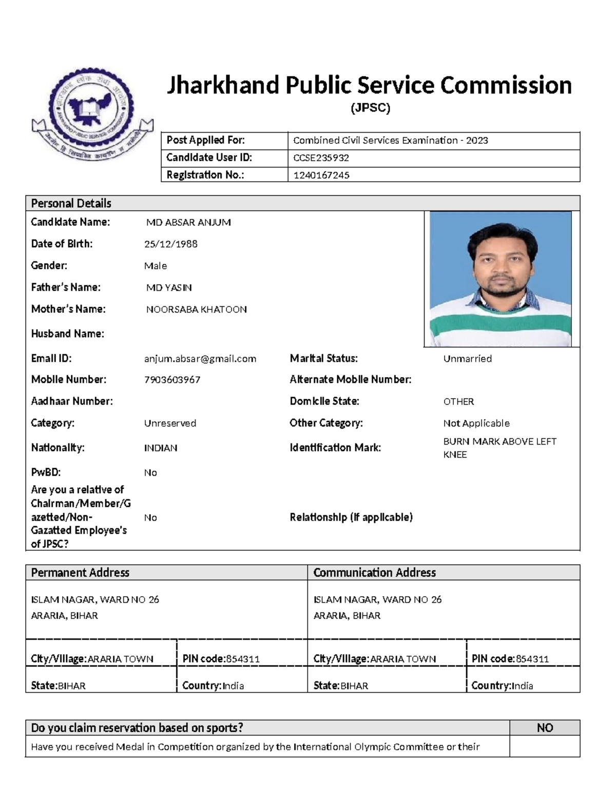Applicationghanta - Jharkhand Public Service Commission (JPSC) Post ...
