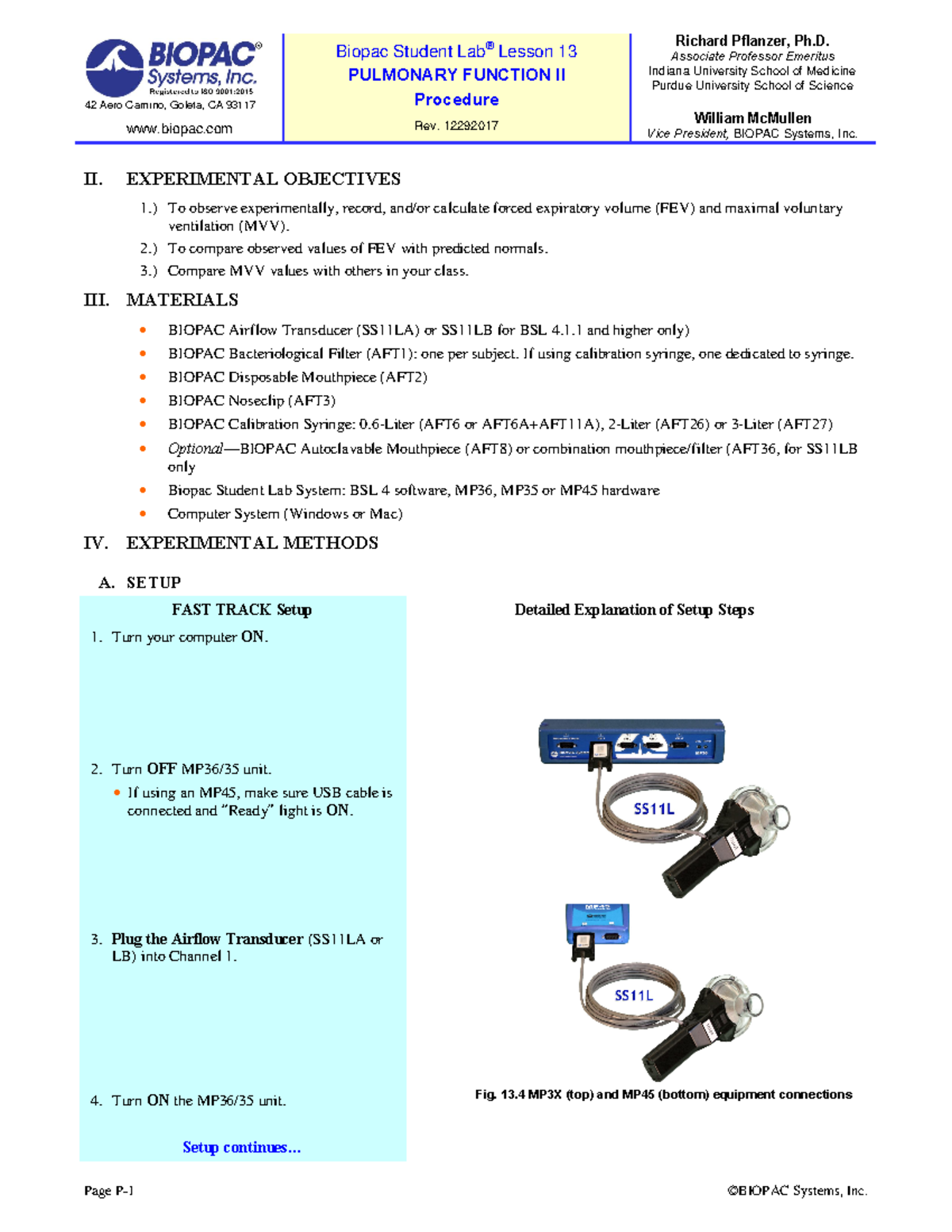 Lab 11b Pulmonary Function II zy 42 Aero Camino, Goleta, CA 93117