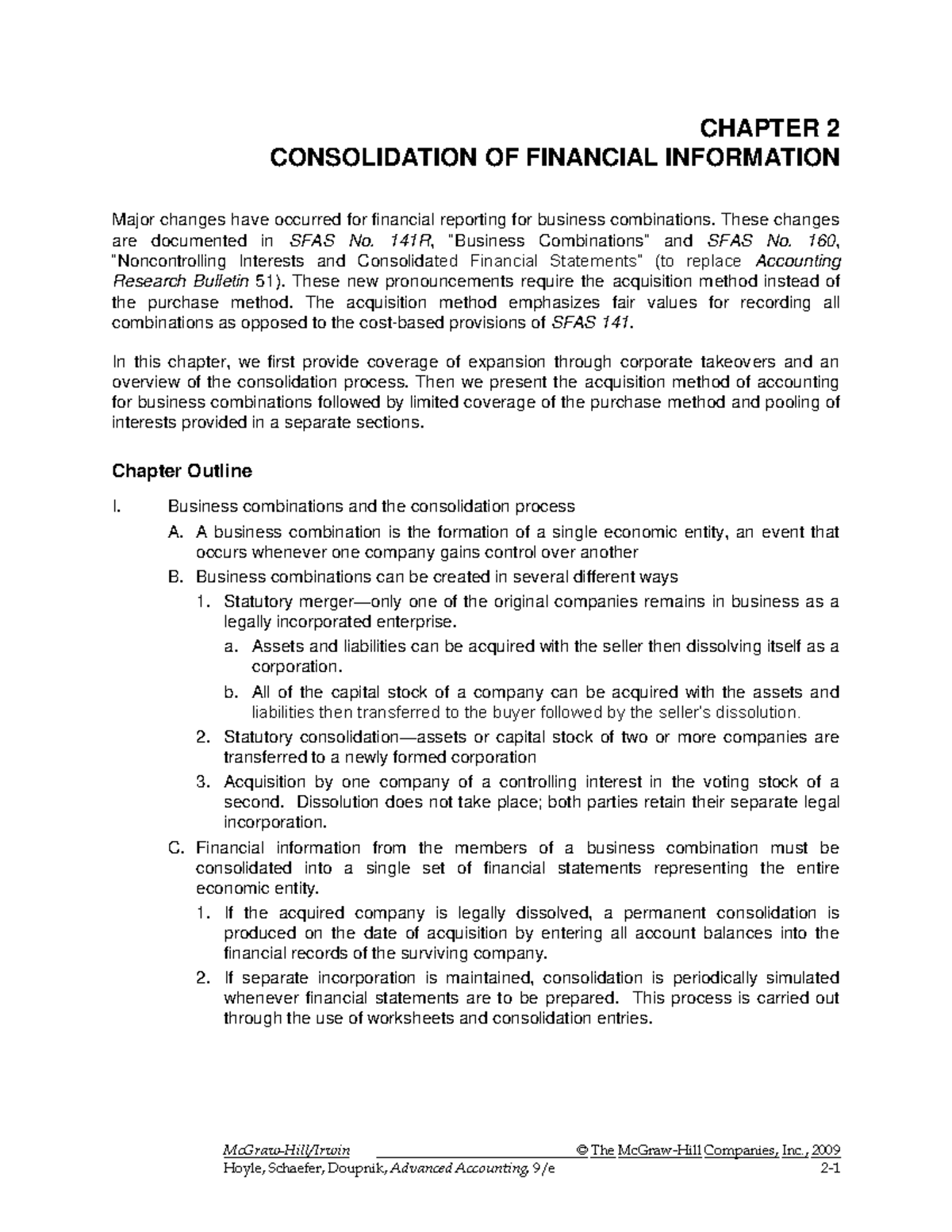 Solution Manual Advanced Accounting 9E by Hoyle 02 chapter - Find more ...