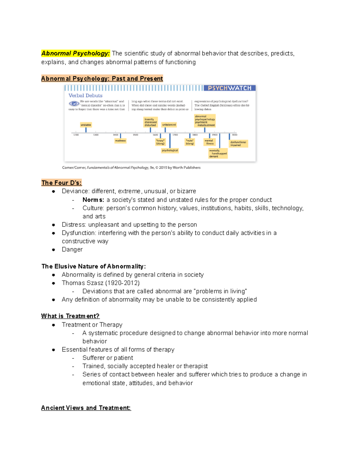 abnormal psychology thesis topics