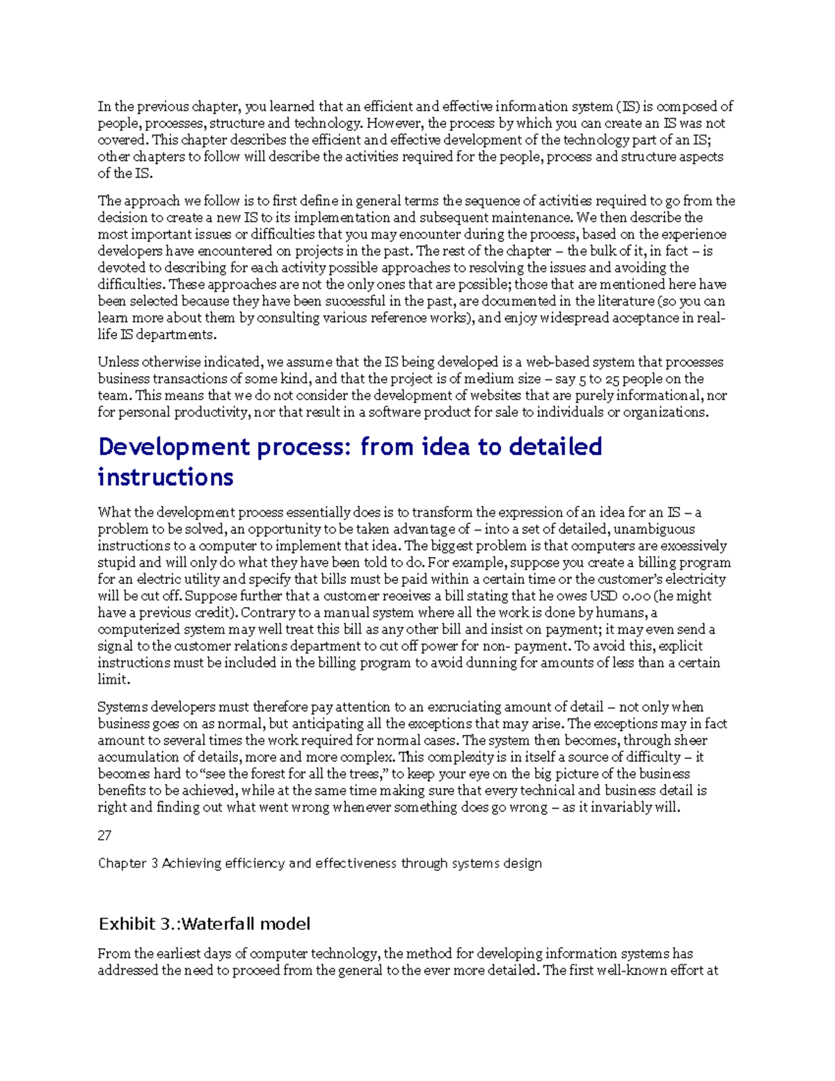 Informations systems notes 3 - In the previous chapter, you learned ...