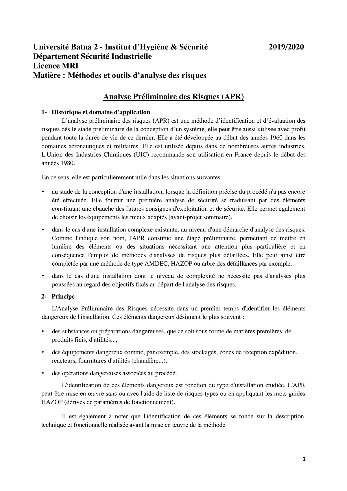 Chapitre 2-licence mri f611 - Université Batna 2 - Institut d’Hygiène ...