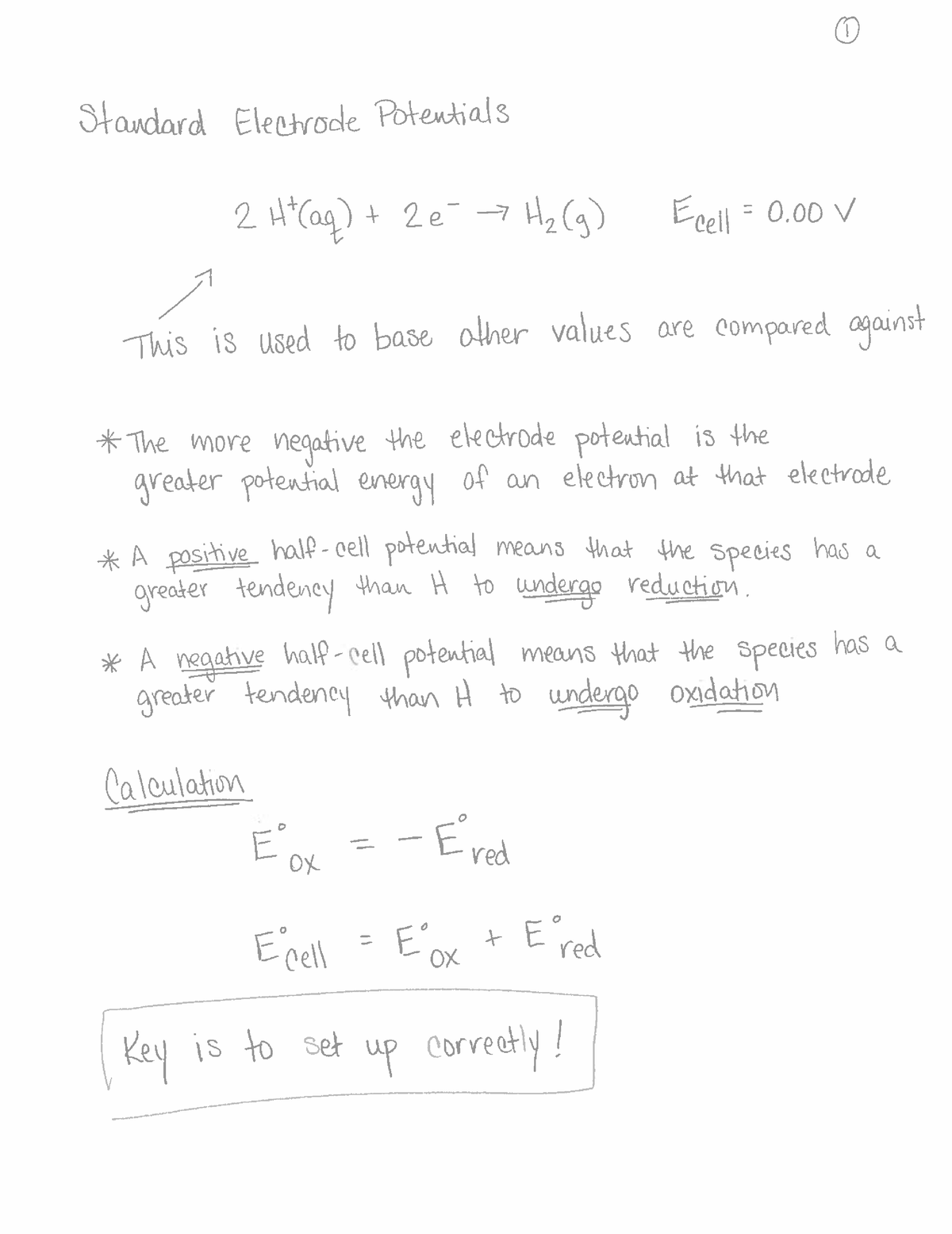 Standard Electrode Potentials - CH 132 - Studocu