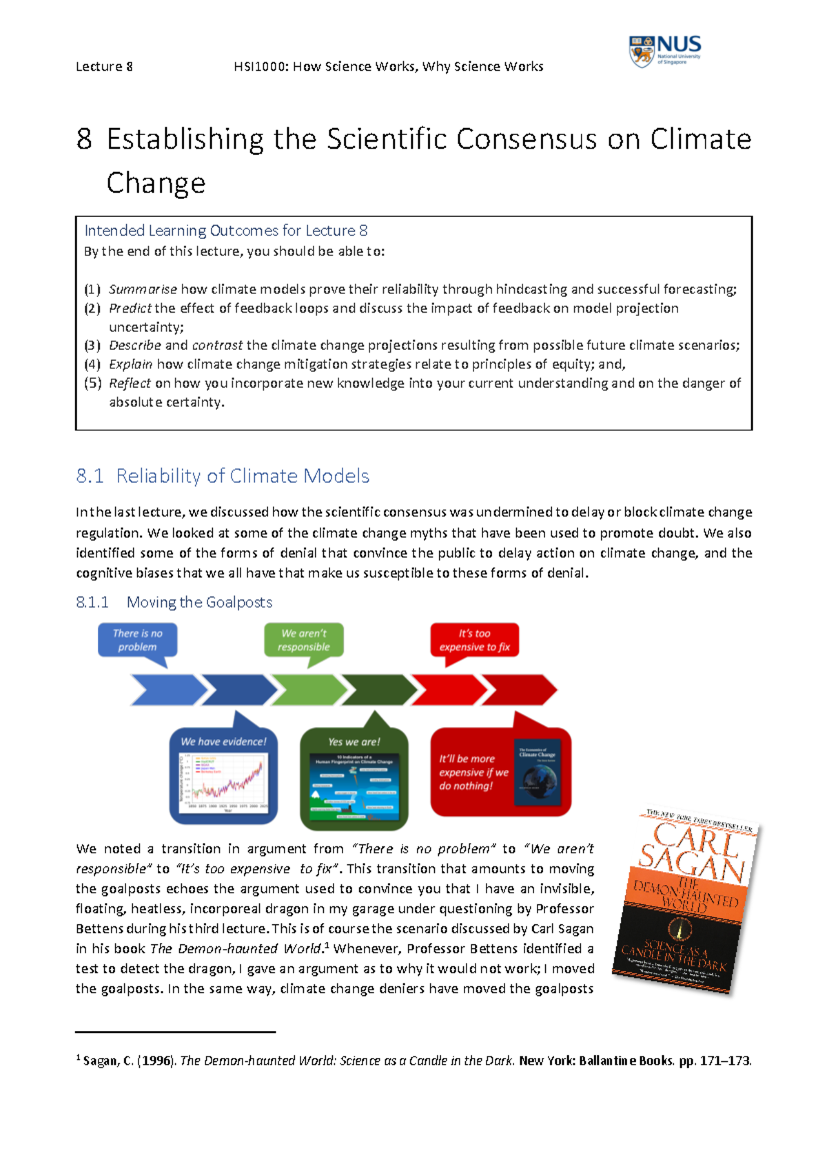L08 Detailed Notes - 8 Establishing the Scientific Consensus on Climate ...