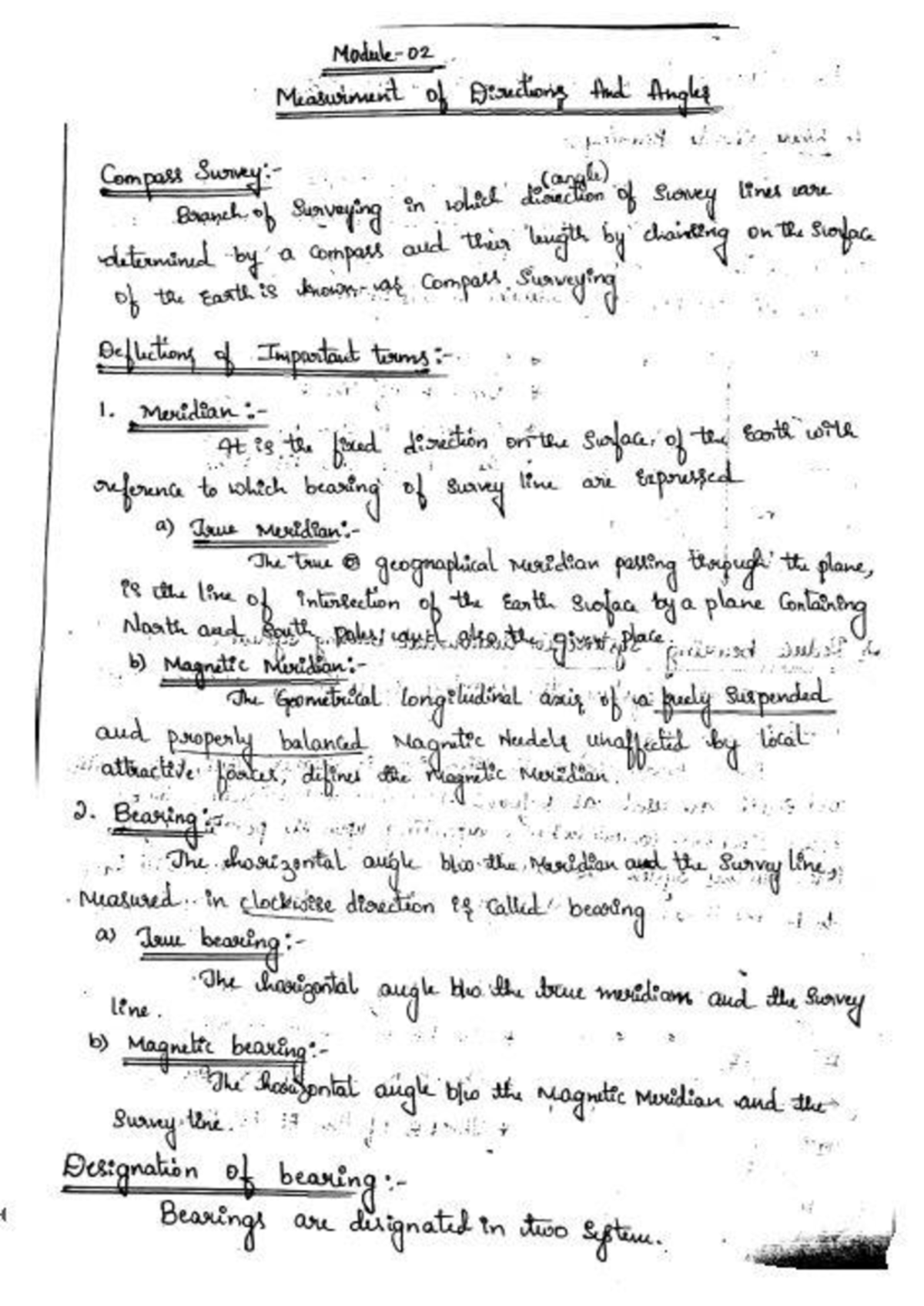 Module 2 - geodetic engineering for 21 scheme - Studocu