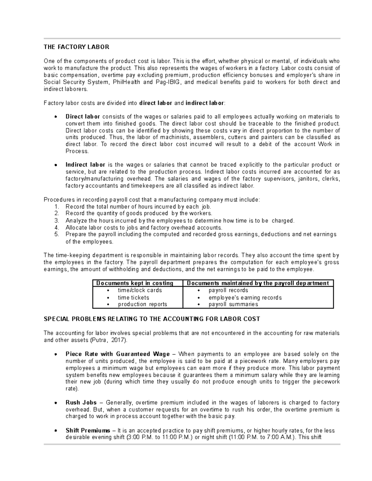 Study Notes 4 Ca Lecture Notes 4 Cost Accounting And Control Studocu
