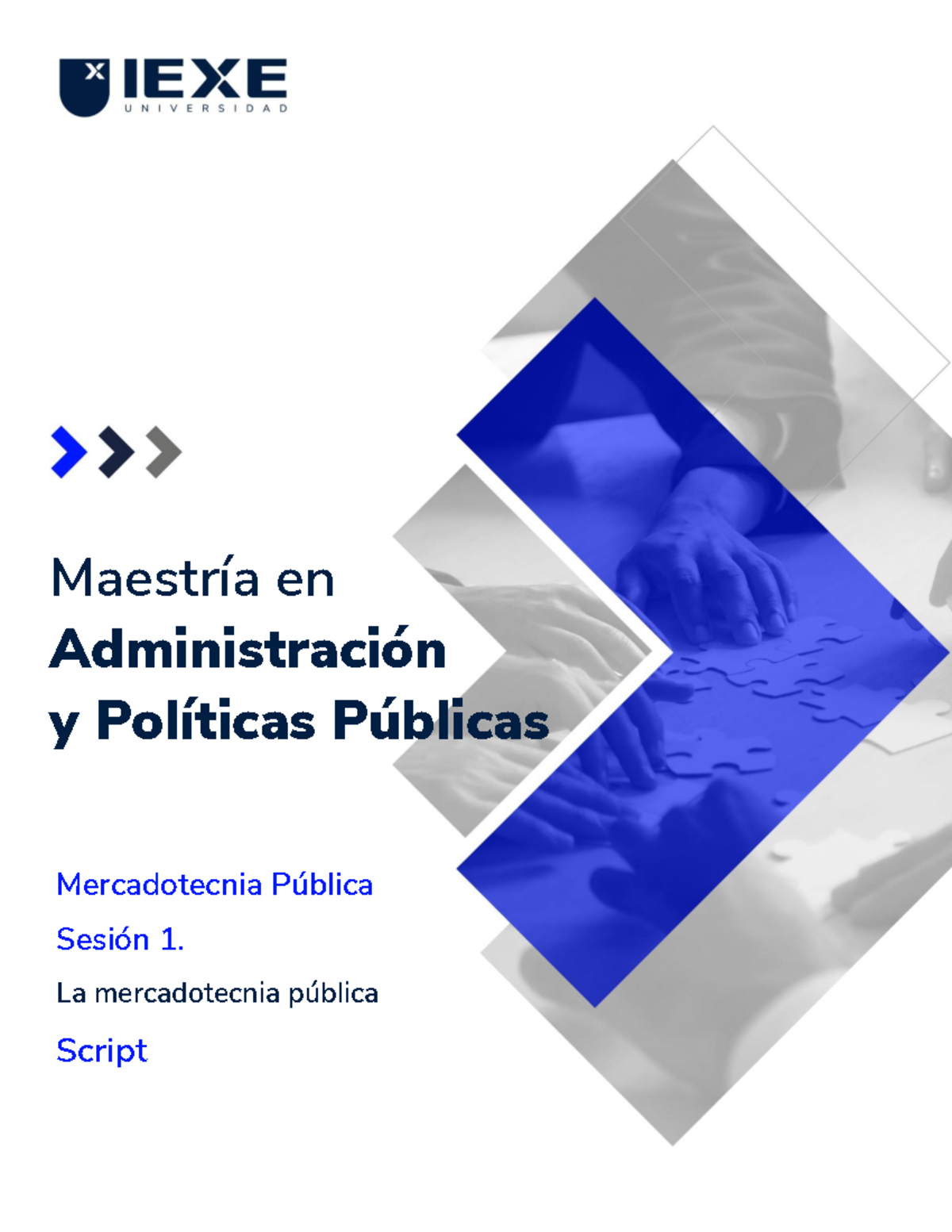 MAPP32 S1 Script MP - marketing publico - Mercadotecnia Pública Sesión ...