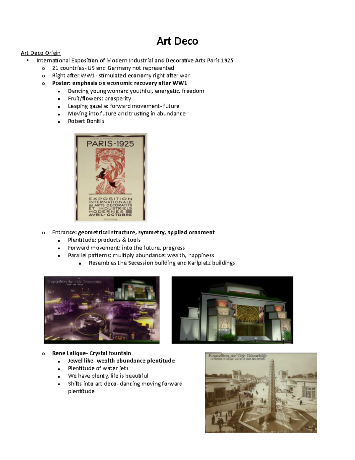 Art Deco Art Deco Notes Art Deco Art Deco Origin Interna/onal