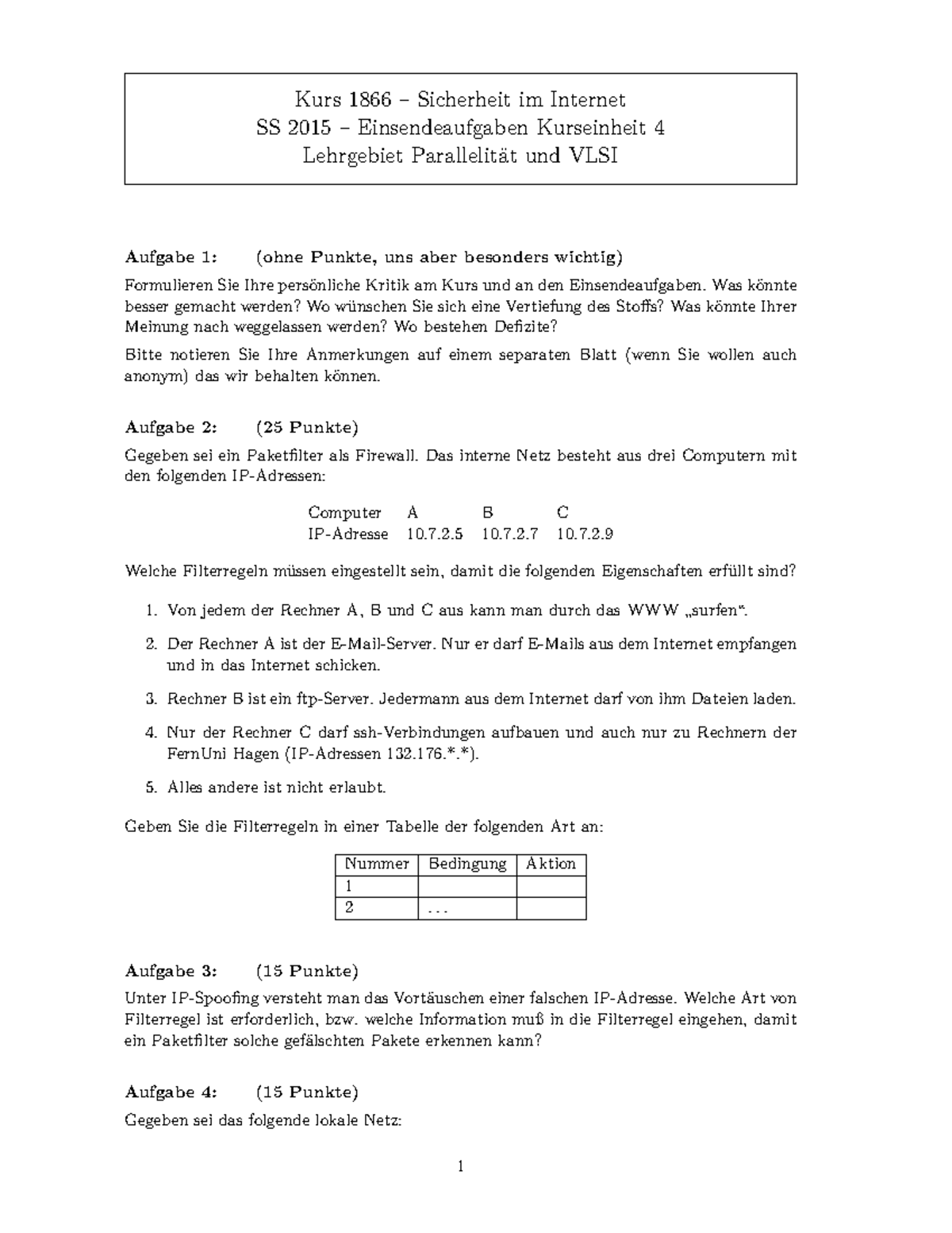 Höher Management Einsendeaufgaben Lösungen Einsendeaufgabe 4 - Was könnte besser gemacht werden? Wo wünschen Sie