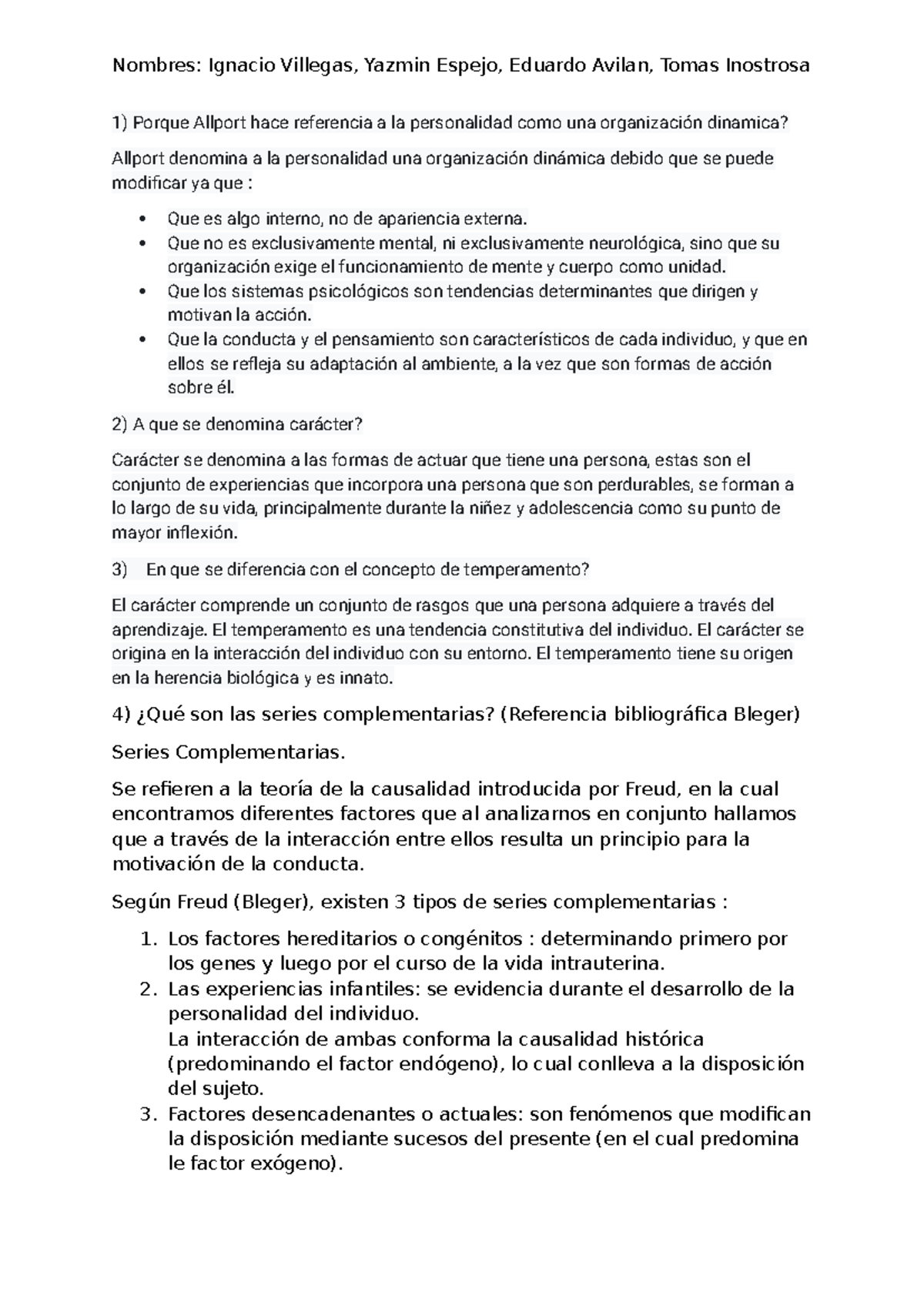 Actividad unidad tematica 2 Nombres Ignacio Villegas, Yazmin Espejo, Eduardo Avilan, Tomas