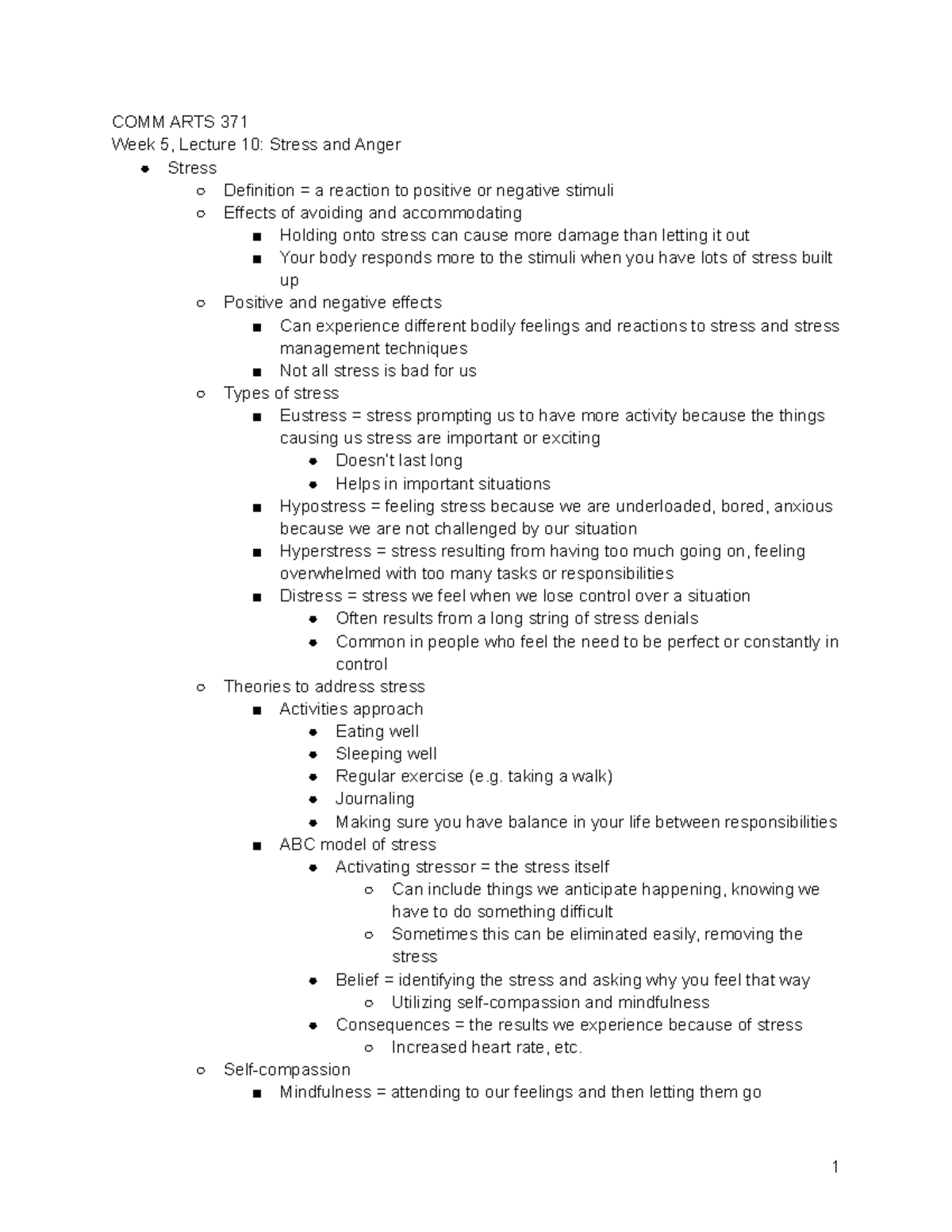 lecture-10-comm-arts-371-week-5-lecture-10-stress-and-anger-stress