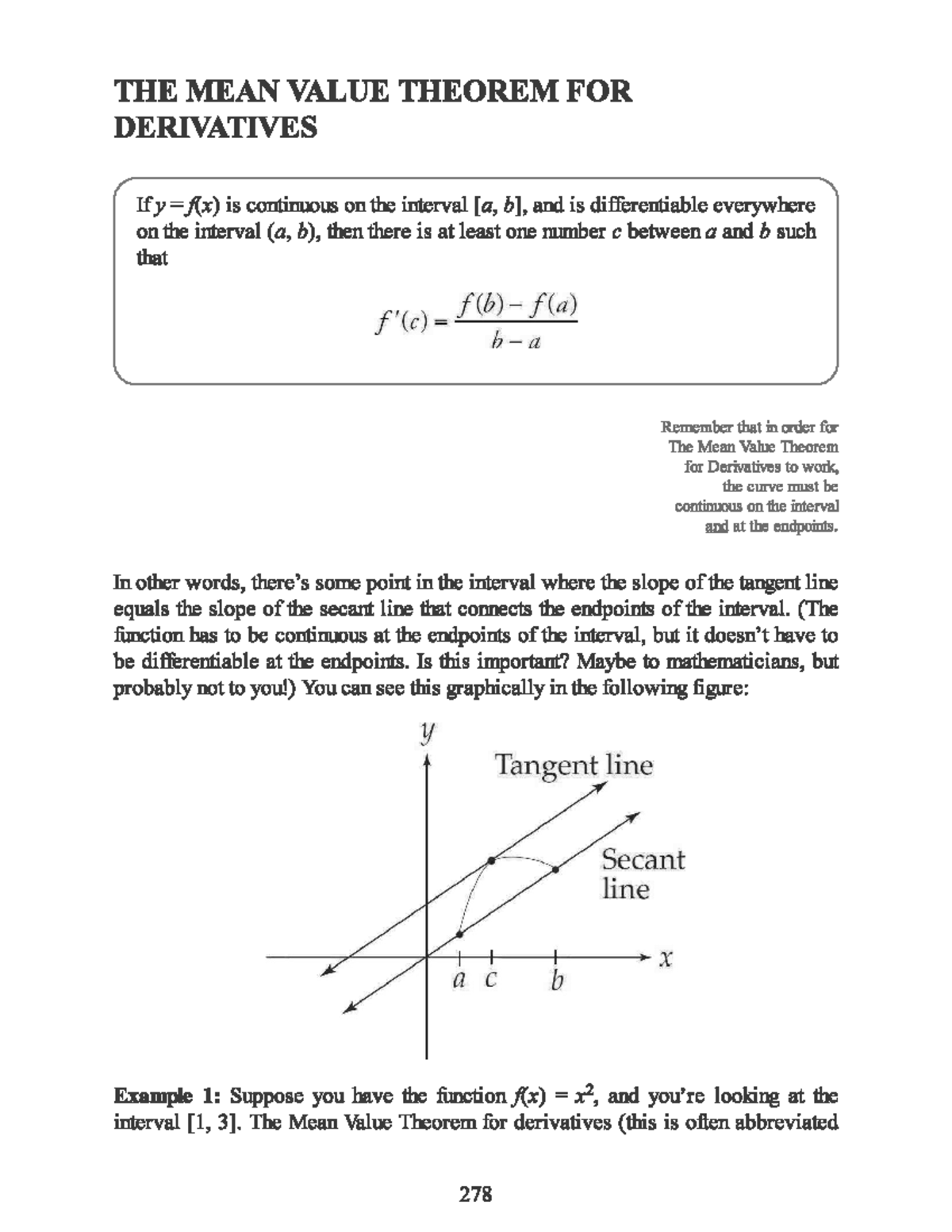 Mean Value Theorem MVT And Rolles Theorem MATH 100 Studocu