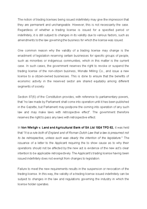 Point in Limine - The principle of separate legal personality dictates ...