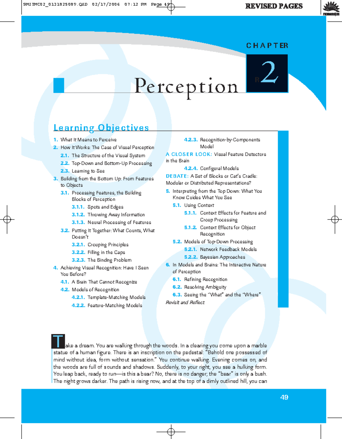 Chapter 2 perception - Psicologia da Perceção - Instituto Politécnico ...