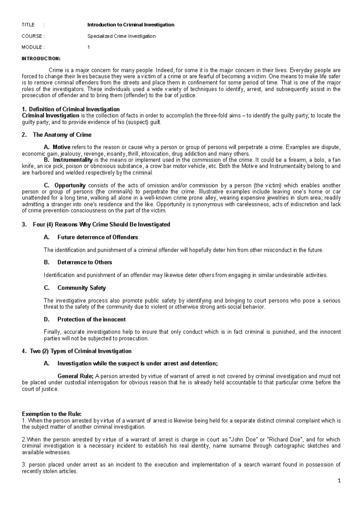 Inbound 4933509568151890981 - TITLE : Introduction to Criminal ...