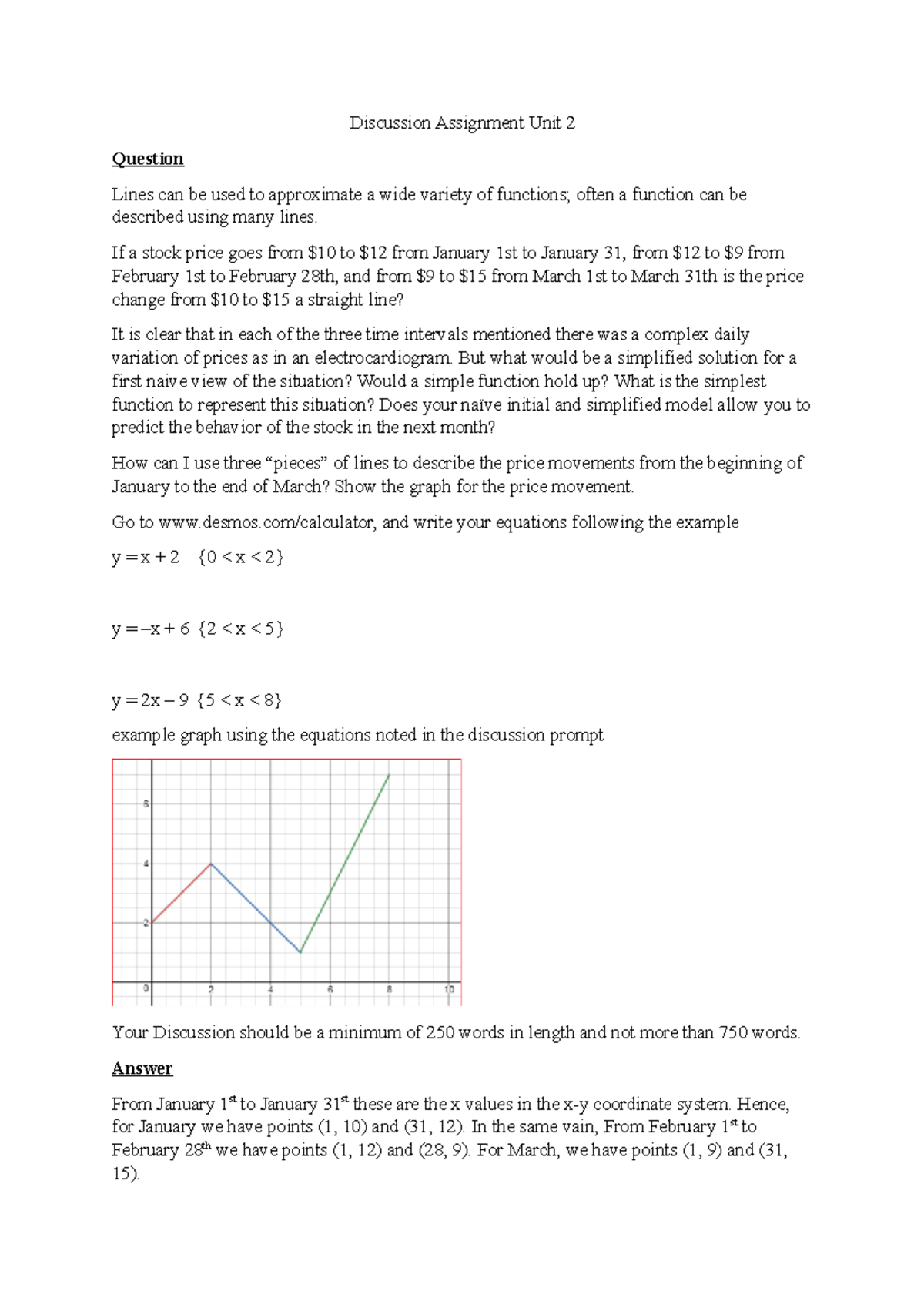 Discussion Assignment Unit 2 If a stock price goes from 10 to 12
