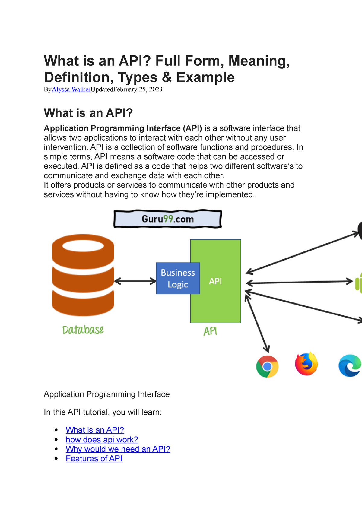 What Is An Api What Is An Api What Is An Api Full Form Meaning Definition Types Studocu