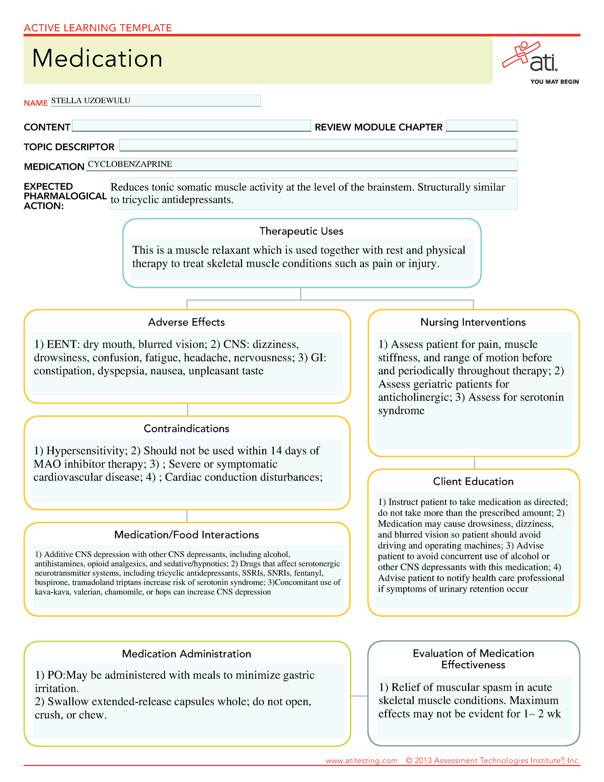 Cyclobenzaprine and ots effects on humans - Adverse Effects ...