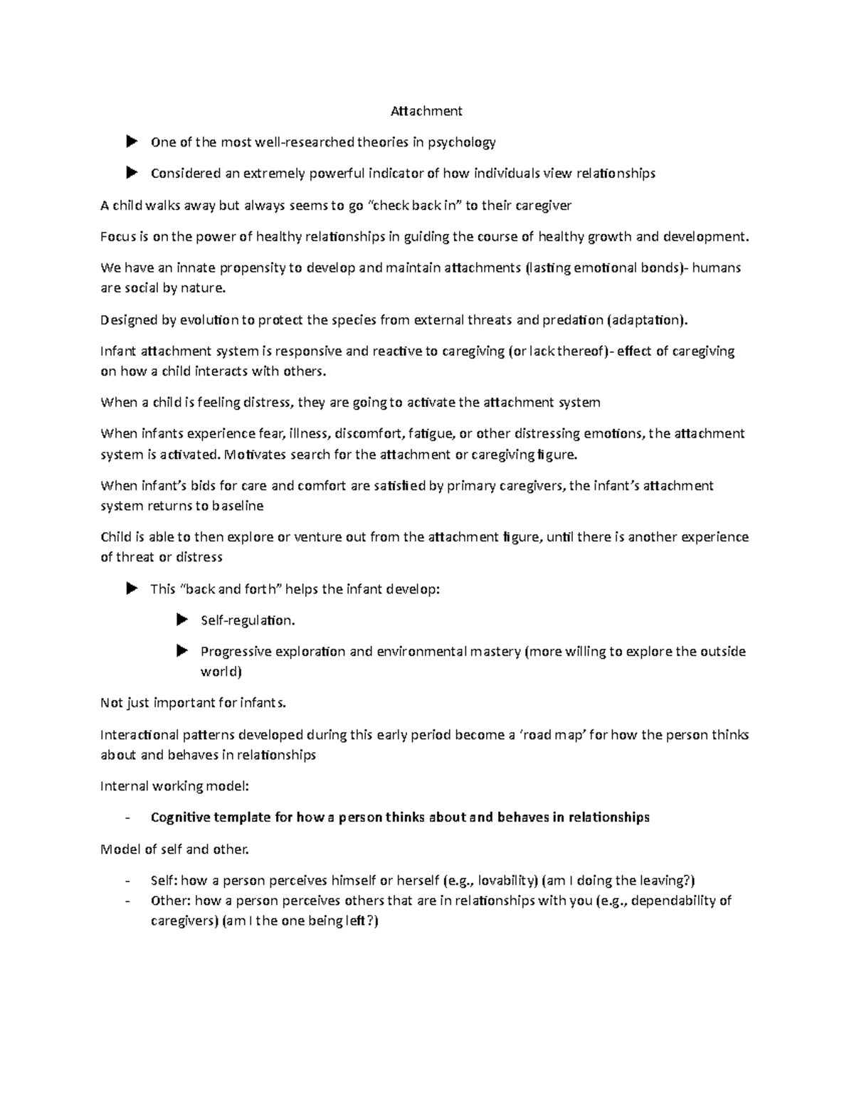 Positive Psychology Chapter 12 - Attachment One of the most well ...