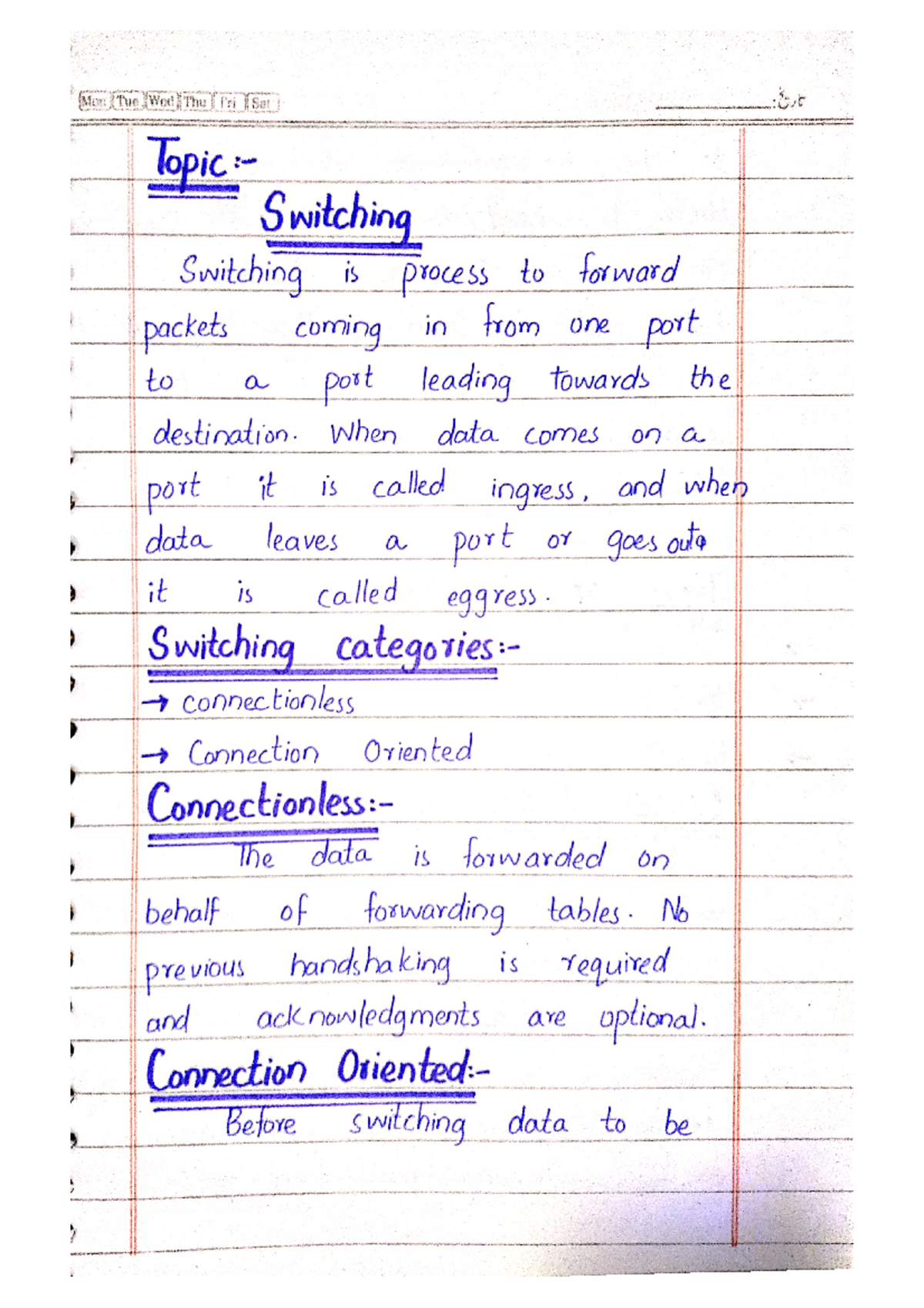 Ch 9 Switching 💙 Computer Networking Studocu