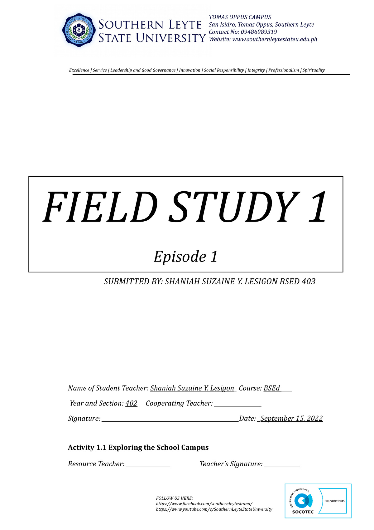 what is field study in education essay