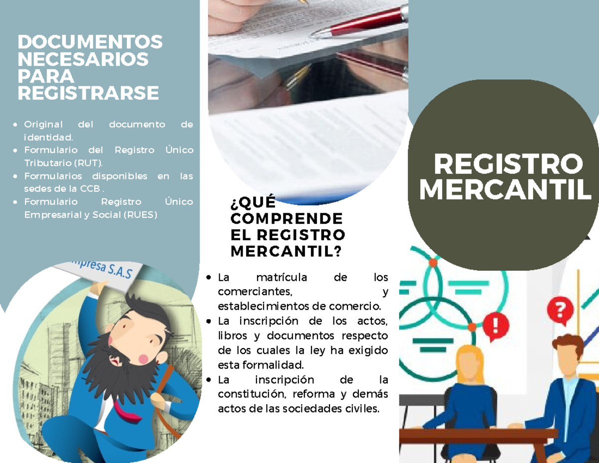 Folleto Registro Mercantil - REGISTRO MERCANTIL ¿QUÉ COMPRENDE EL ...