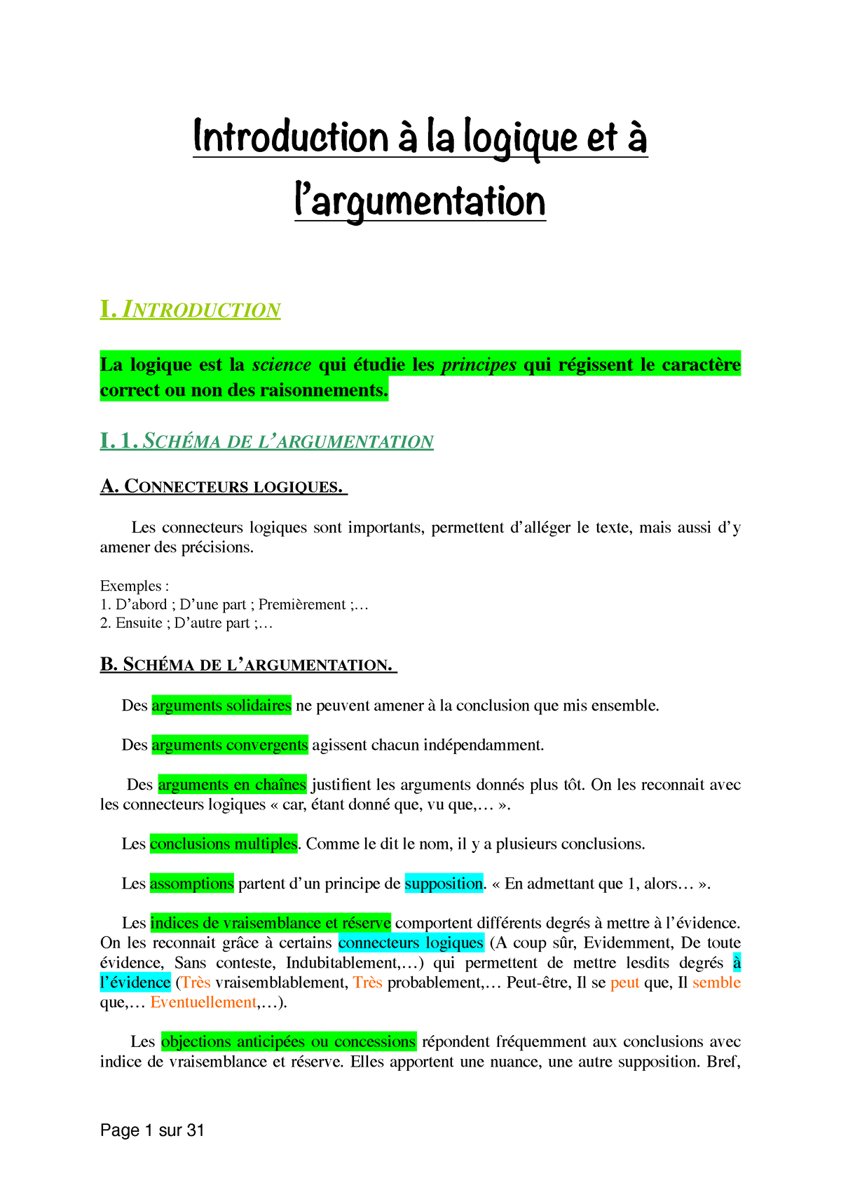 Introduction à La Logique Et Largumentation Ok Introduction à La Logique Et à Largumentation 2283