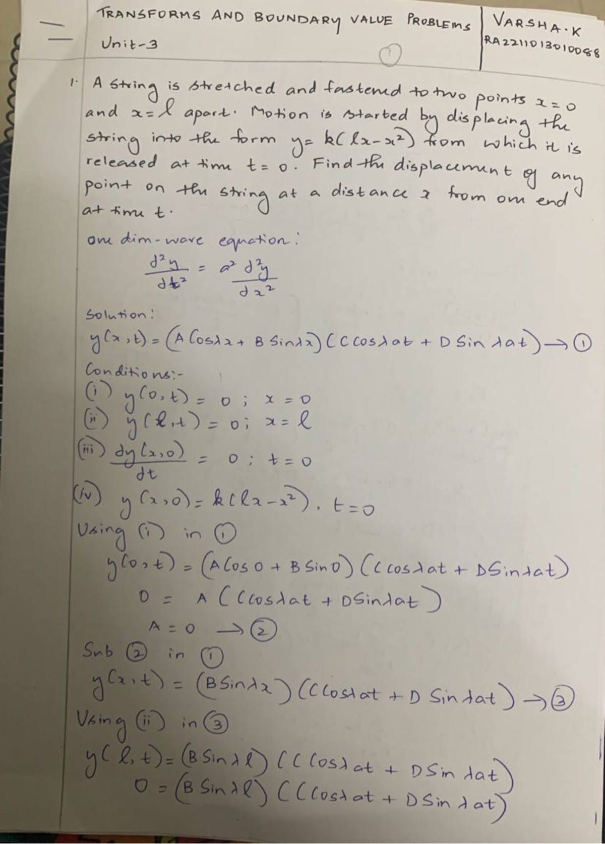 Unit 31 - Mathematics - Transforms And Boundary Value Problems - Studocu