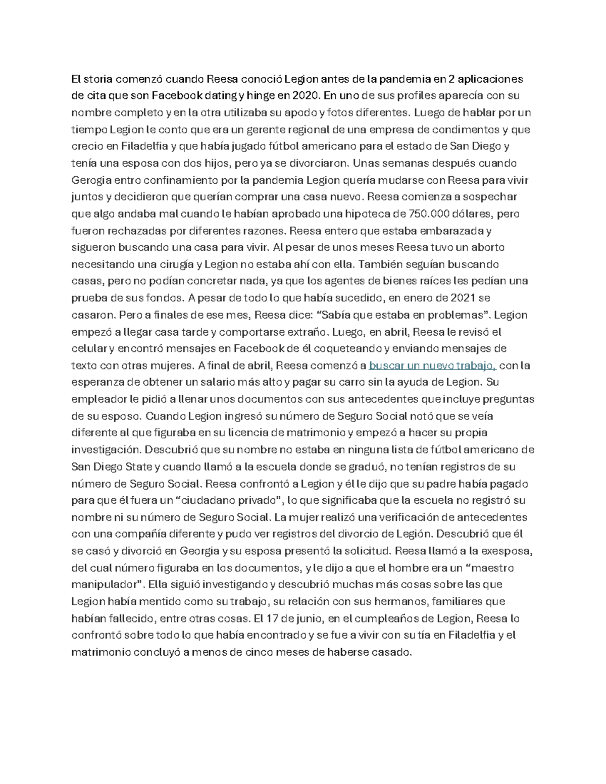 Reesa teesa recap - El storia comenzó cuando Reesa conoció Legion antes ...