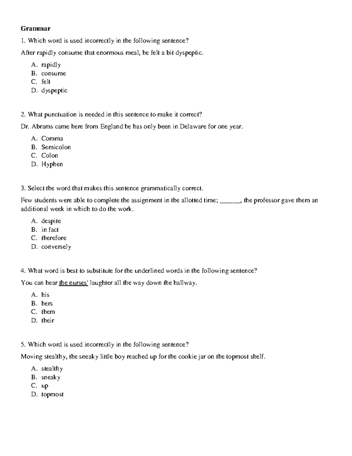 grammar-65-questions-and-answers-grammar-which-word-is-used-incorrectly-in-the-following