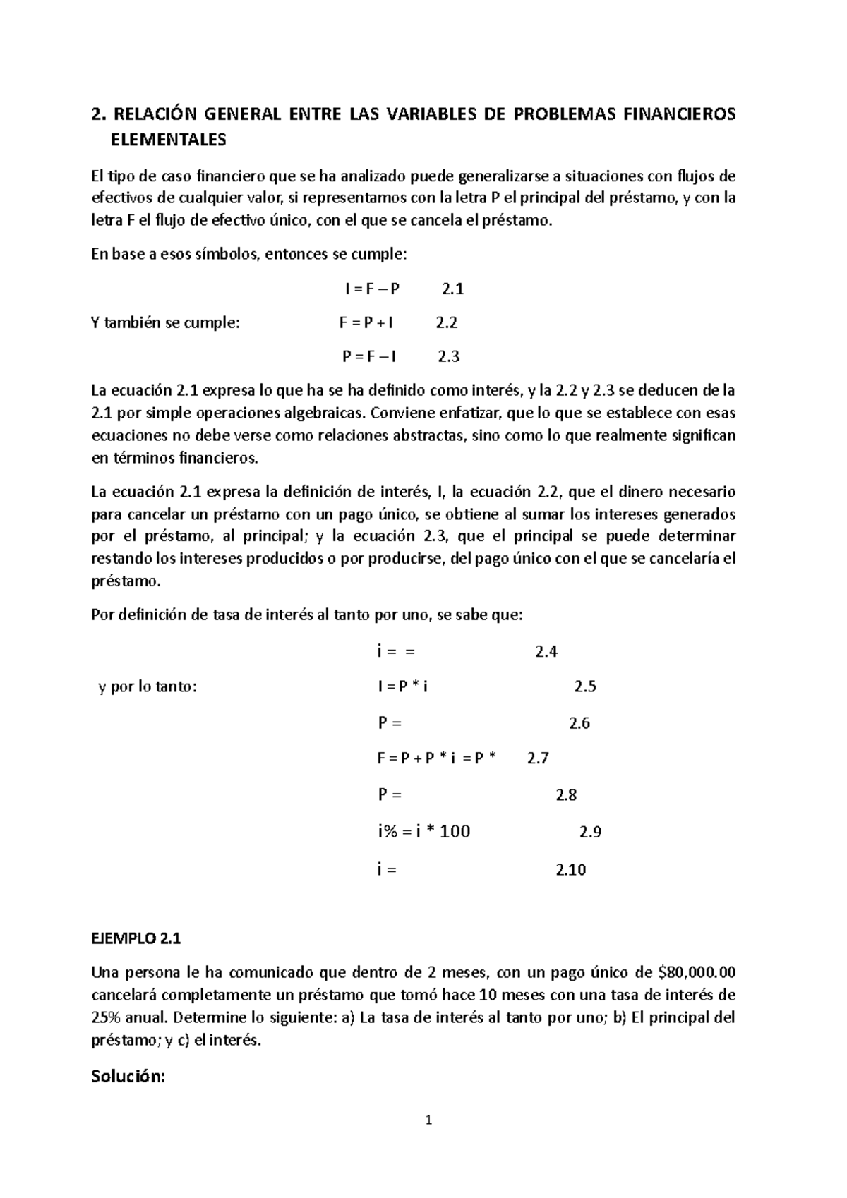 Relación elemental sobre las variables financieras, libro Víctor Féliz ...