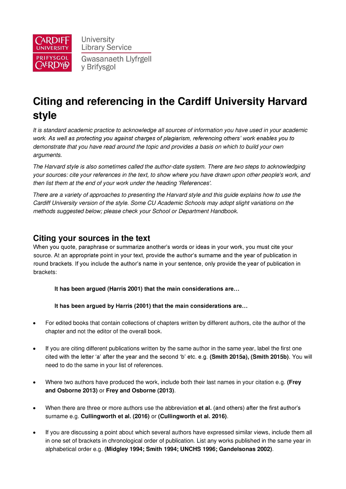 cardiff university dissertation examples