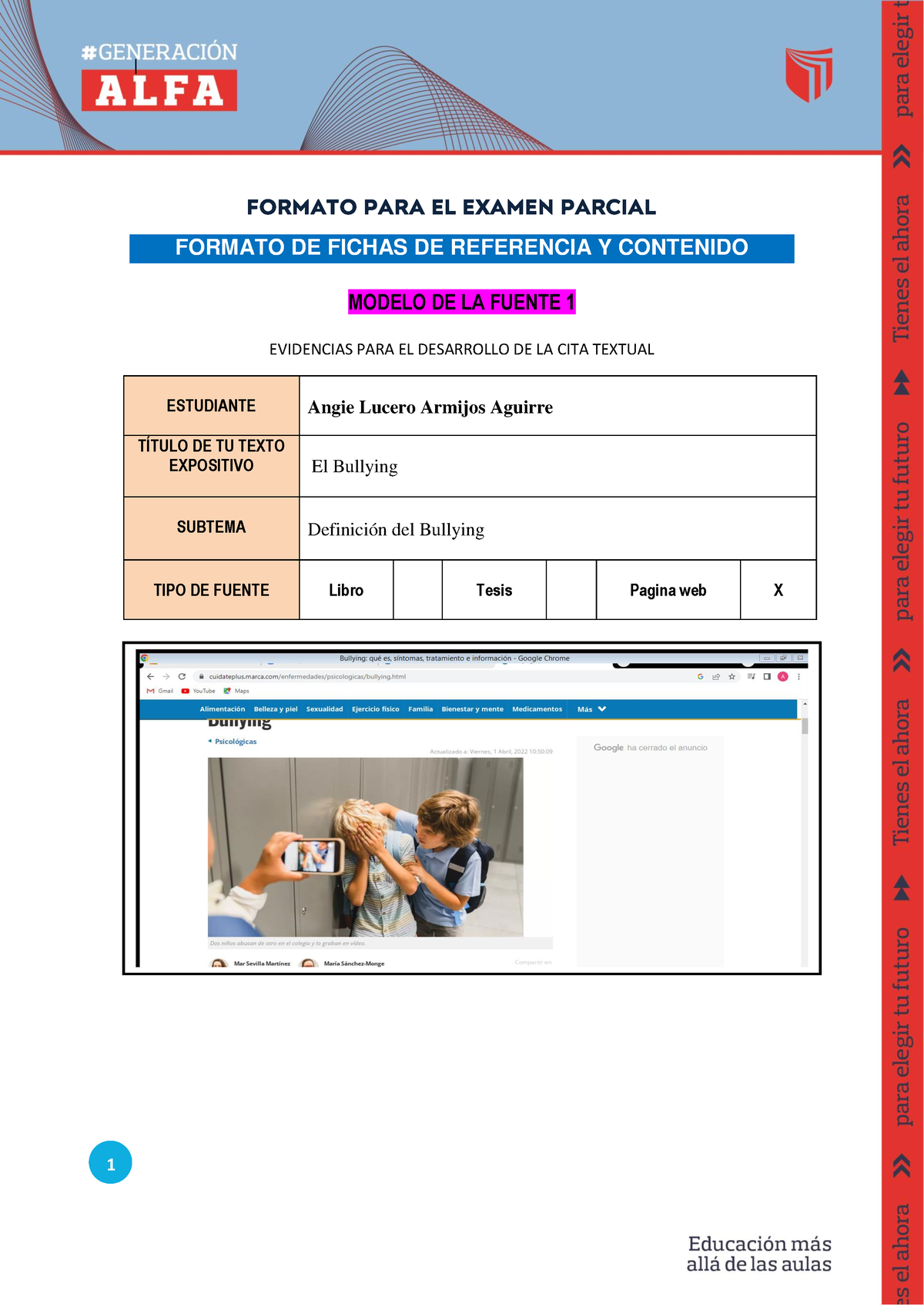 Examen Parcial - Ahí Se Los Dejo - FORMATO PARA EL EXAMEN PARCIAL ...