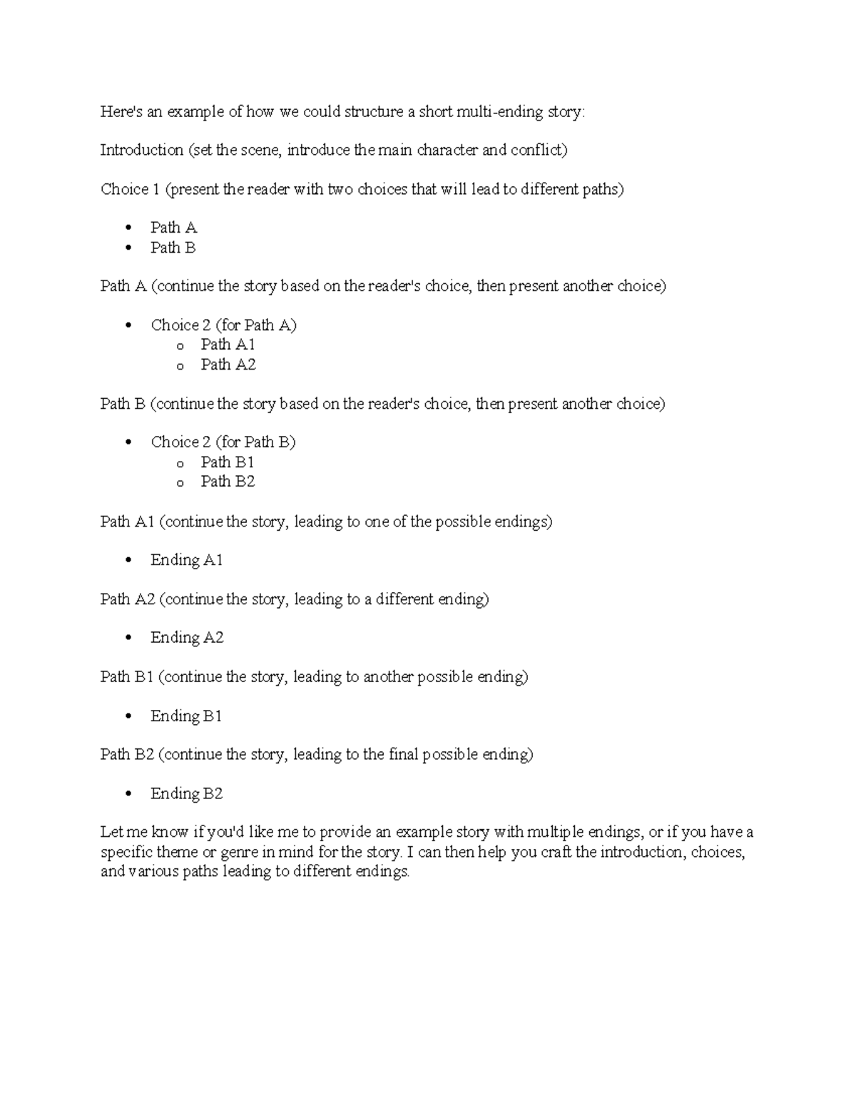 Shortstoryideas 1 - The assignment. - Here's an example of how we could ...