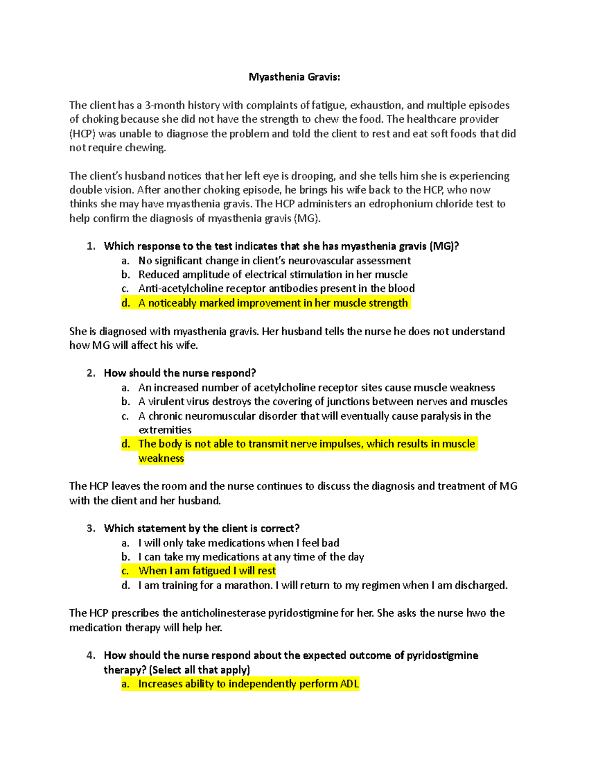 case study of myasthenia gravis