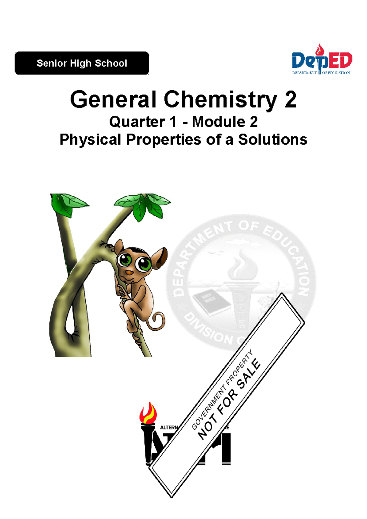 Gchem 2 Q1 W2 - Weekly Plan - General Chemistry 2 Quarter 1 - Module 2 ...