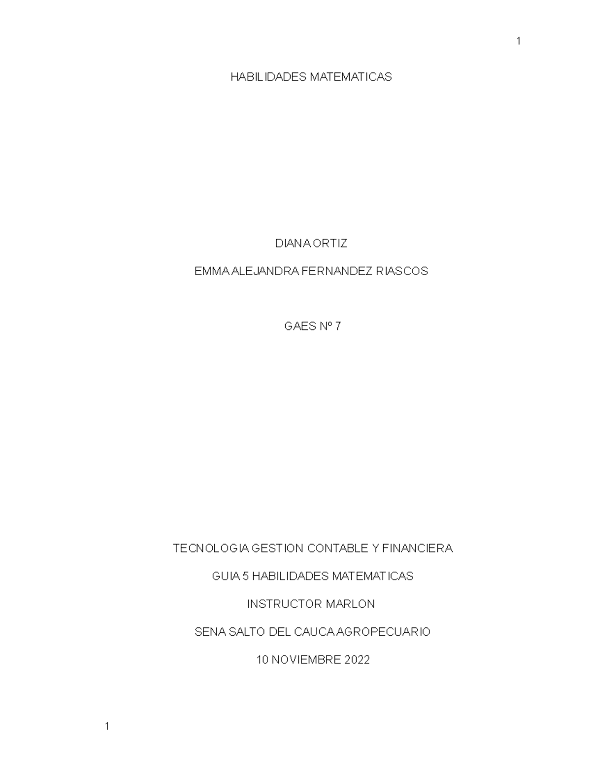 Habilidades matecon apa - HABILIDADES MATEMATICAS DIANA ORTIZ EMMA ...