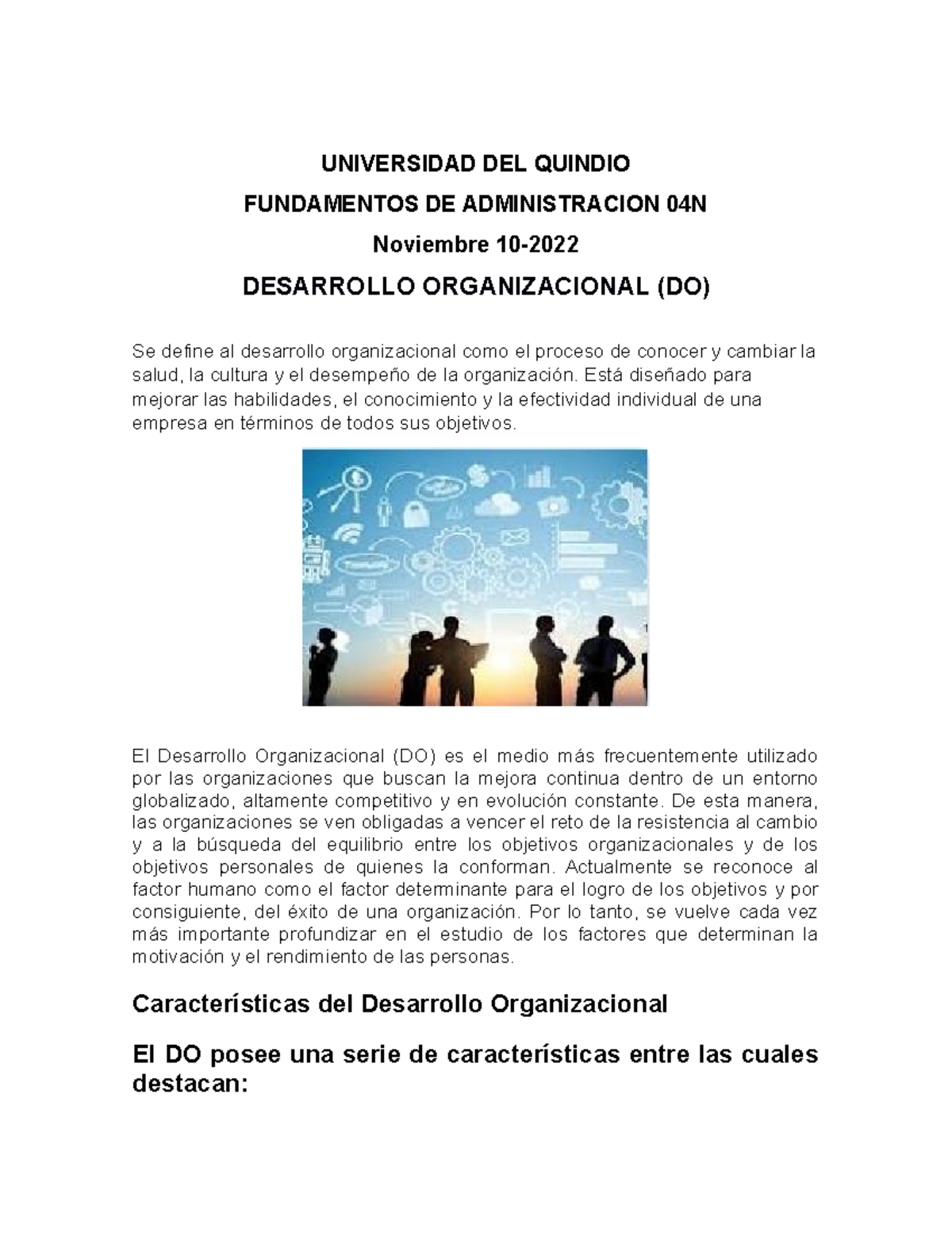 Desarrollo Organizacional - Está diseñado para mejorar las habilidades ...