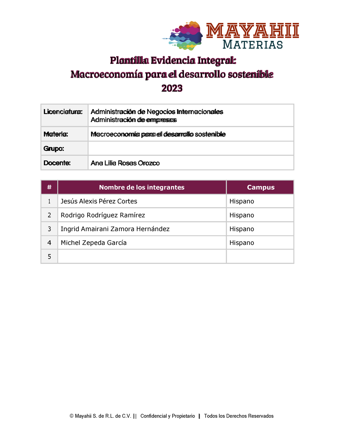 Copia De Plantilla De Evidencia Integral Macroeconom A Enero