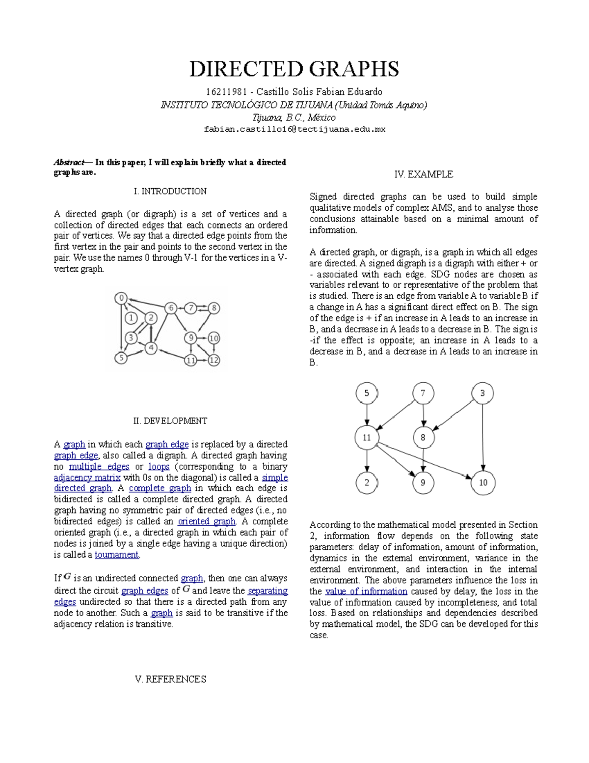 4.9 Directed Graphs - DIRECTED GRAPHS 16211981 - Castillo Solis Fabian ...