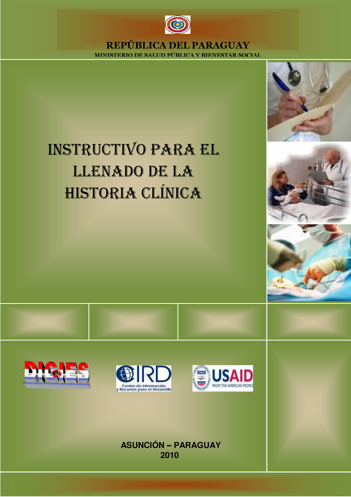 Instructivo Historia Clinica Detallado - REP⁄BLICA DEL PARAGUAY ...