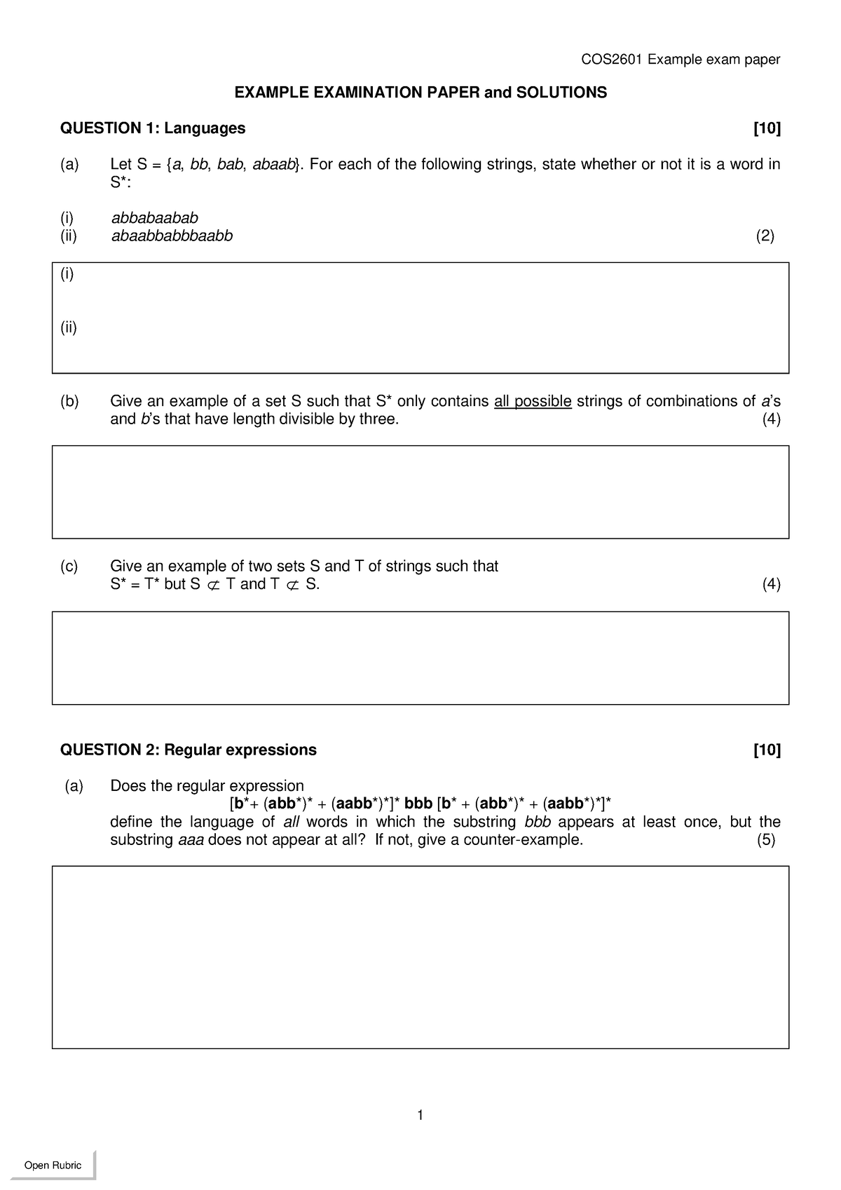 cos2601 assignment 3 solutions