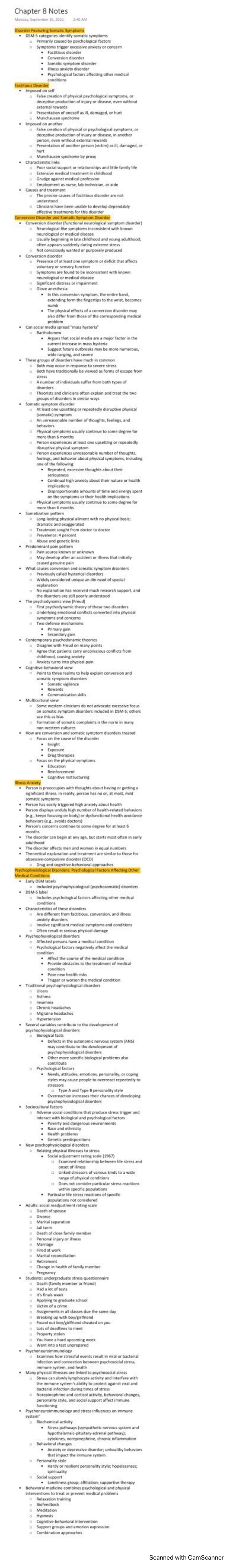 Chapter 8 Notes - Professor Brooke Hindman - PSY 212 - Greenville Tech ...