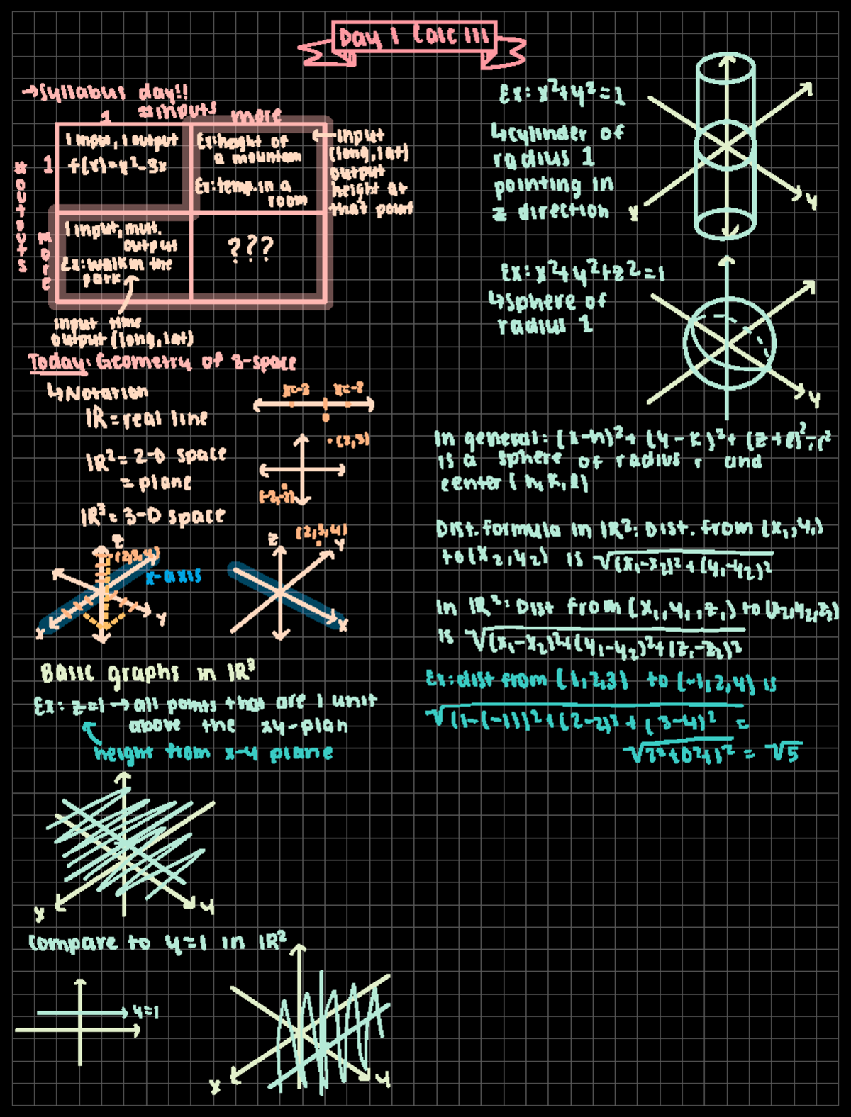 Day 1 Calc 3 - Karl Schaefer - Day I call 111 E B d I 1 inputs more ...