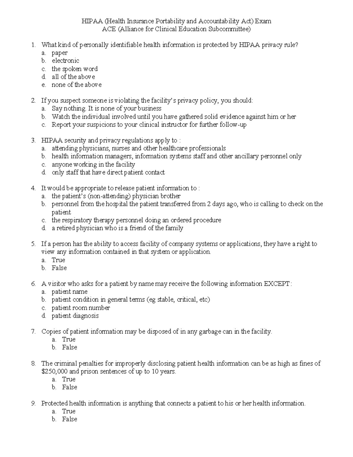 2004 Hipaatest ,.JL;NLN;BNL;/ HIPAA (Health Insurance Portability